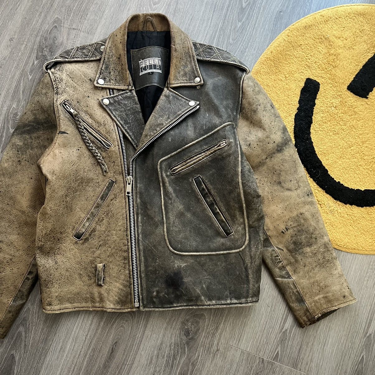 Pelle Pelle Vintage biker leather Jacket Size US L / EU 52-54 / 3 - 3 Thumbnail