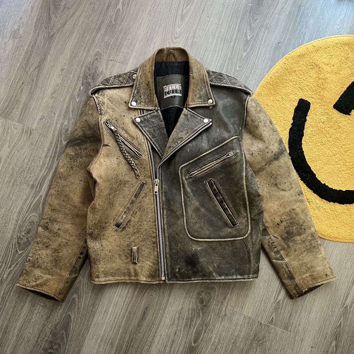 Pelle Pelle Vintage biker leather Jacket Size US L / EU 52-54 / 3 - 7 Thumbnail