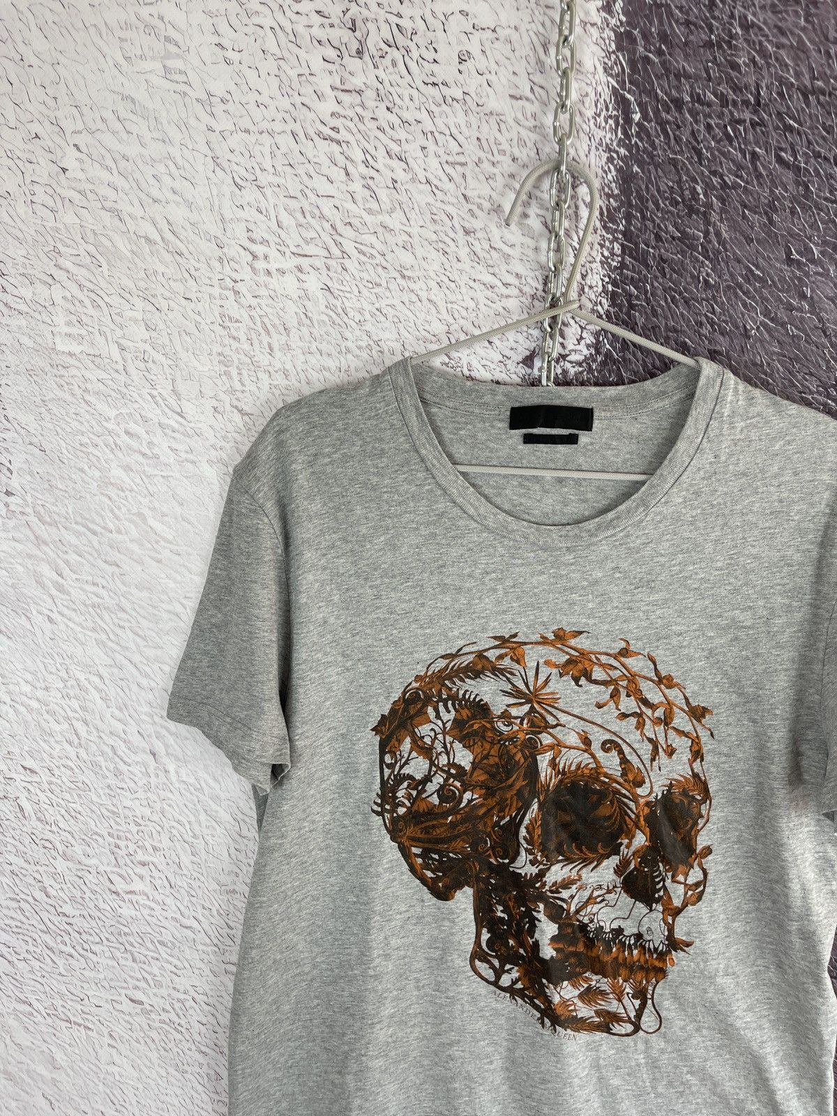Alexander McQueen Alexander McQueen made in Italy skull big print logo tee Size US M / EU 48-50 / 2 - 2 Thumbnail
