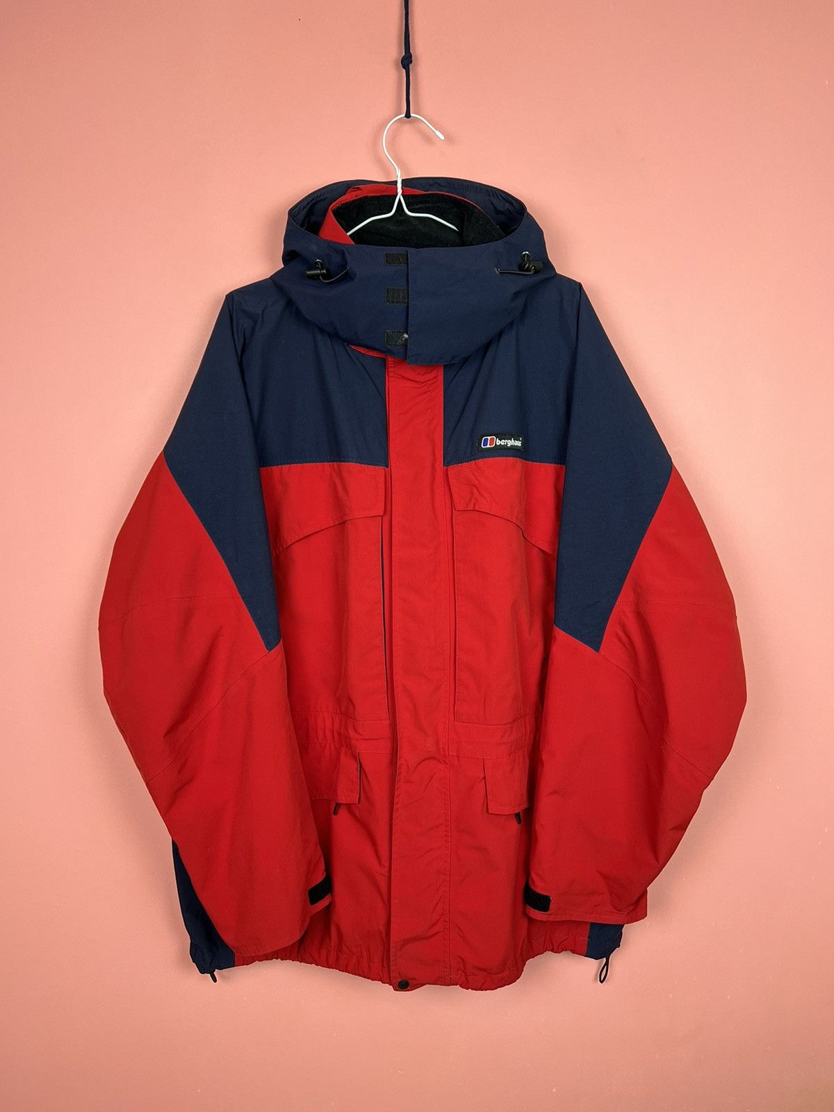 Pull Polaire Vintage Berghaus Polartec - Rouge - Taille XL - Homme - Occasion UK