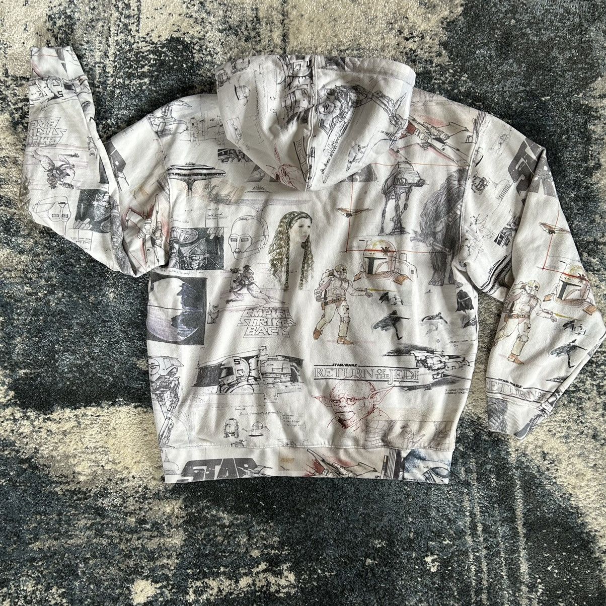 Kith × Ronnie Fieg × Star Wars 2021 CONCEPT ART SKETCHES ALLOVER PRiNT HOODiE SWEATSHiRT Size US XL / EU 56 / 4 - 4 Thumbnail