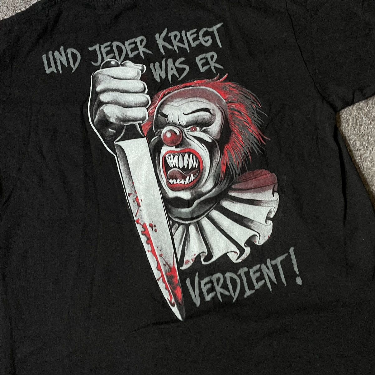 Vintage Vintage Y2K CLOWN ABSTRACT CREEPY VAMP ANGRY XL Size US XL / EU 56 / 4 - 6 Thumbnail