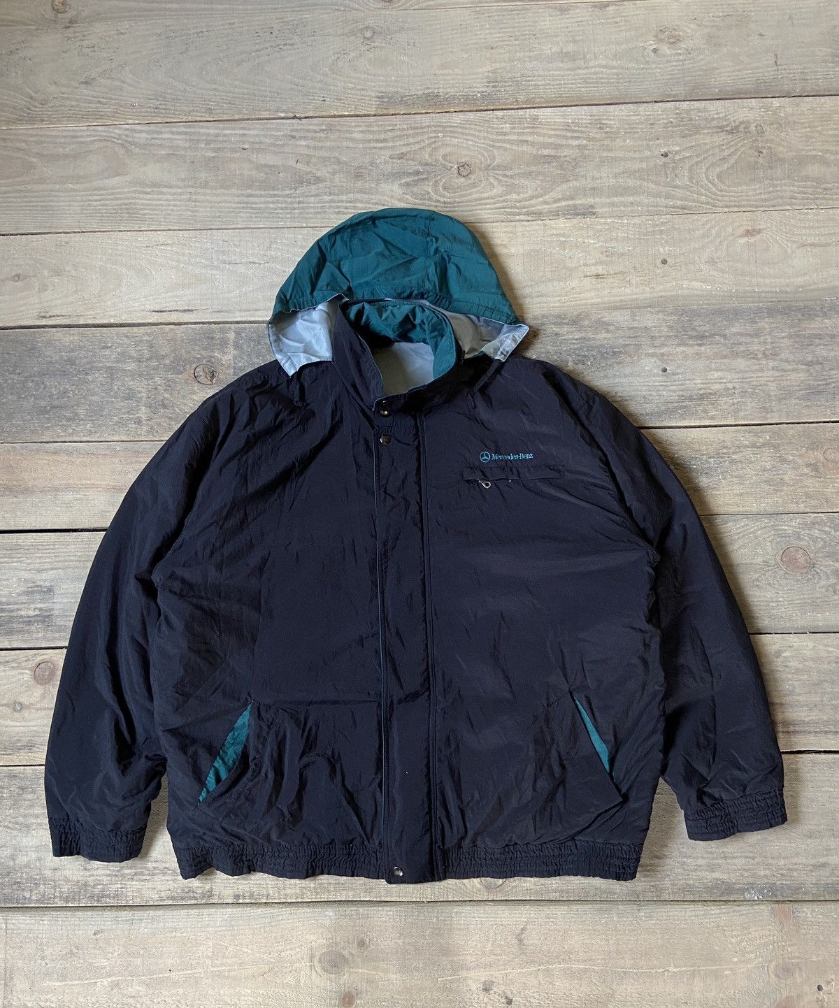 Vintage Vintage Nylon Mercedes jacket racing | Grailed