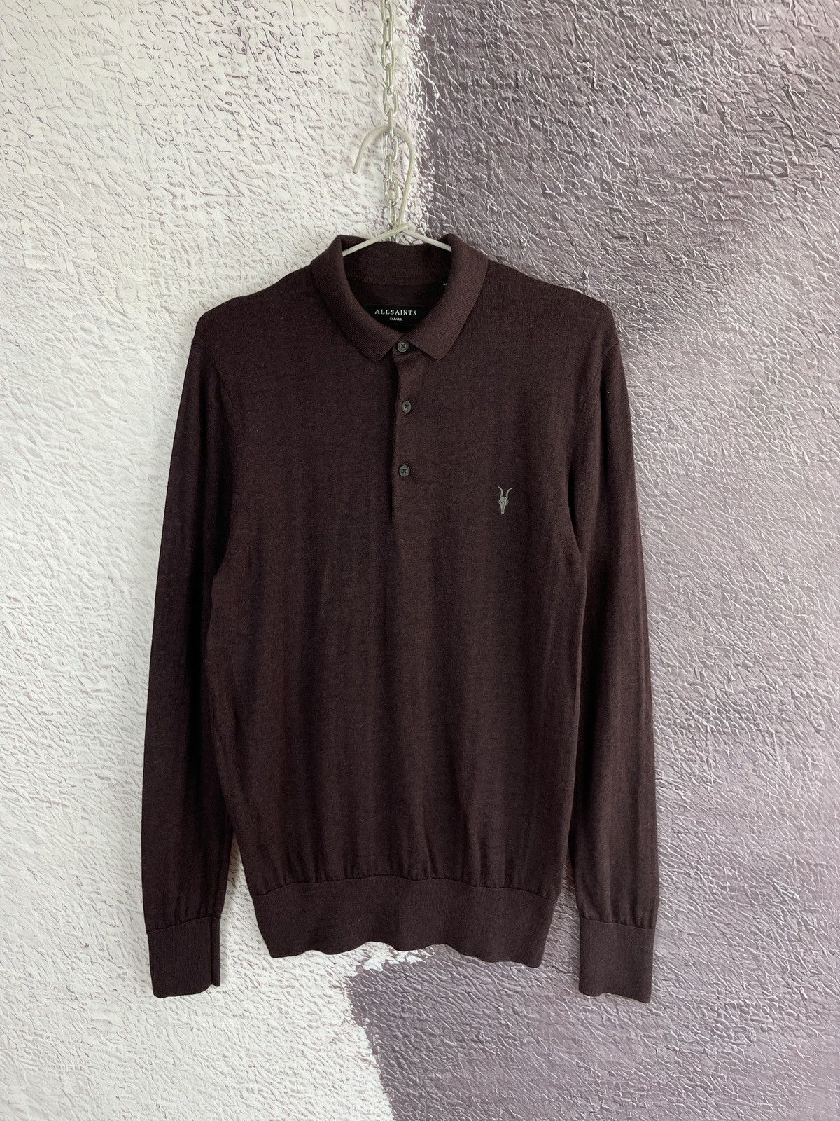 Allsaints Allsaints Mode Merino Long sleeve polo wool sweater Size US S / EU 44-46 / 1 - 3 Thumbnail