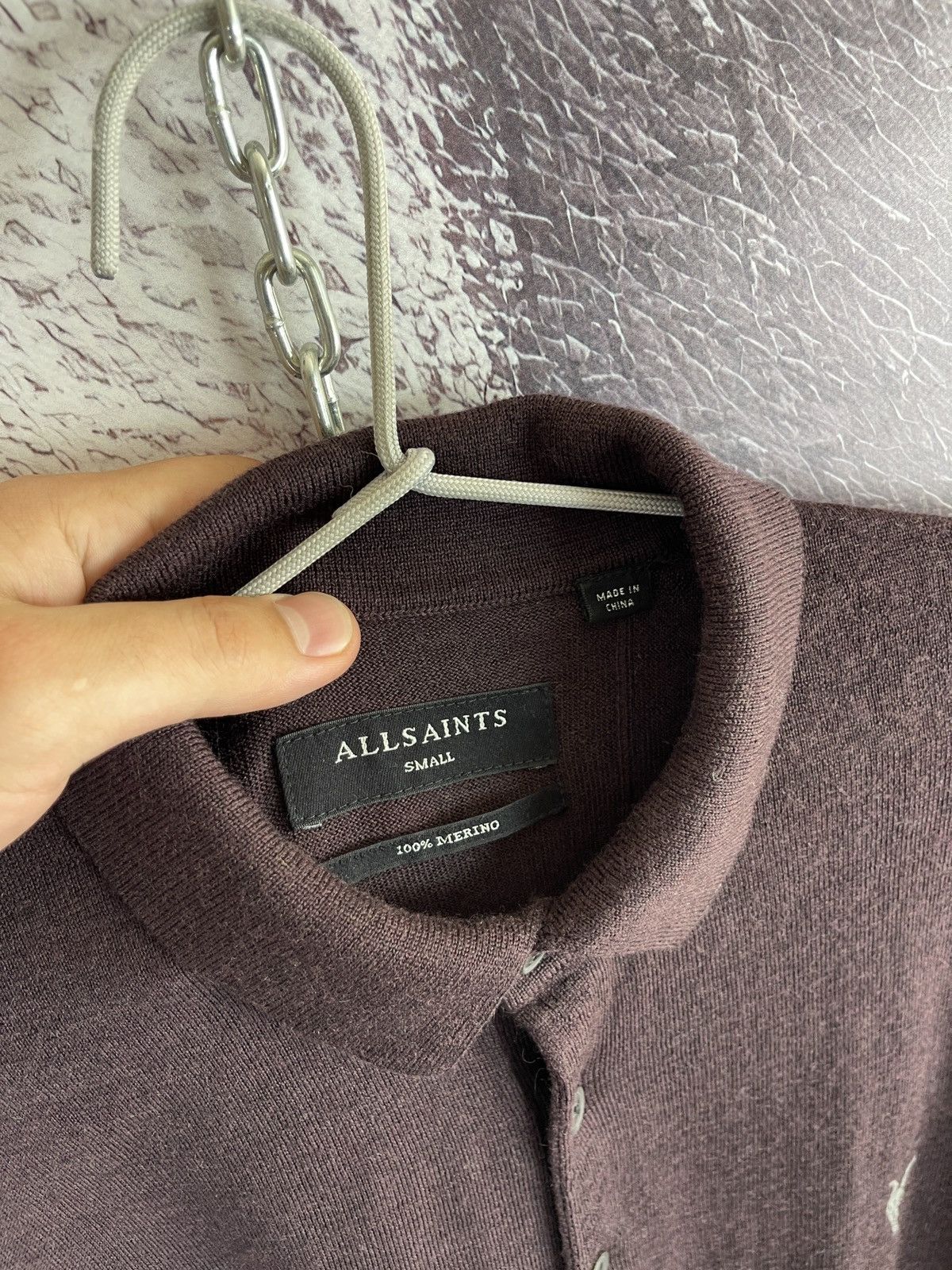 Allsaints Allsaints Mode Merino Long sleeve polo wool sweater Size US S / EU 44-46 / 1 - 8 Thumbnail