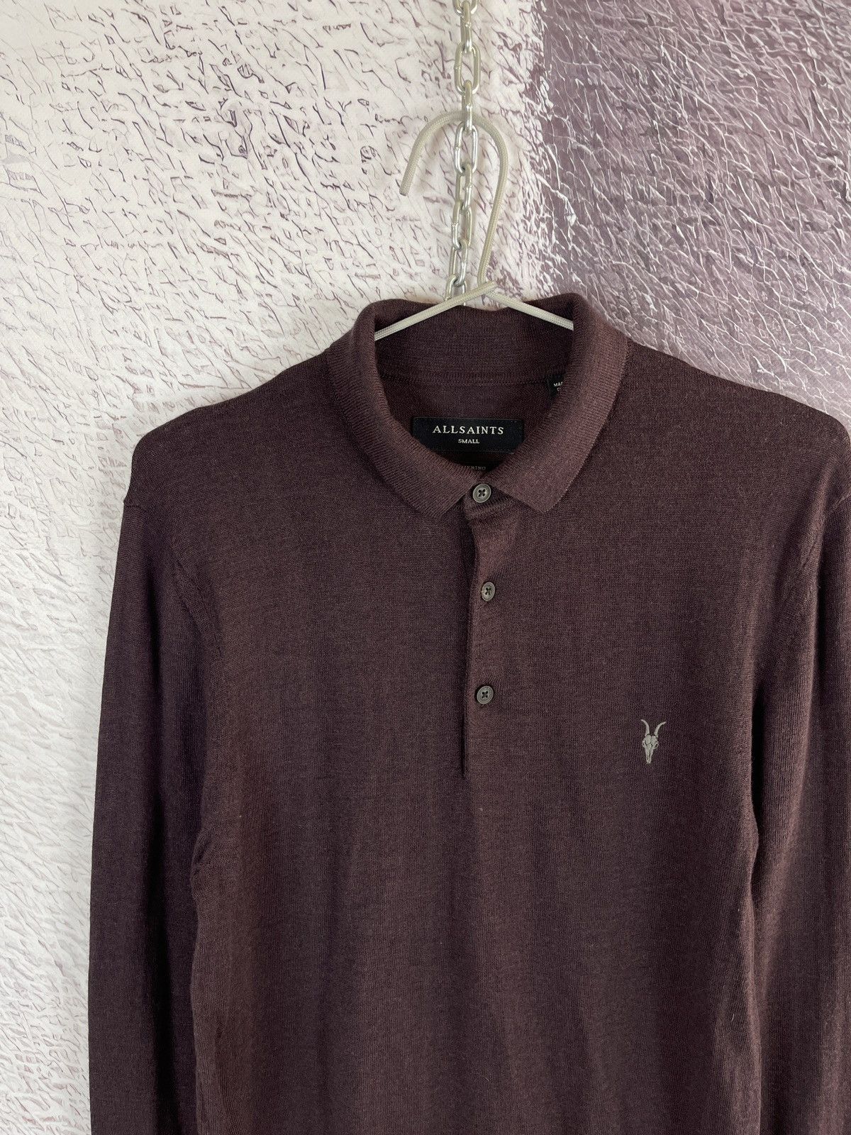 Allsaints Allsaints Mode Merino Long sleeve polo wool sweater Size US S / EU 44-46 / 1 - 1 Thumbnail