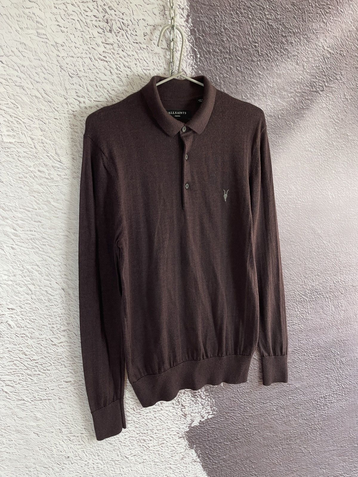 Allsaints Allsaints Mode Merino Long sleeve polo wool sweater Size US S / EU 44-46 / 1 - 2 Thumbnail