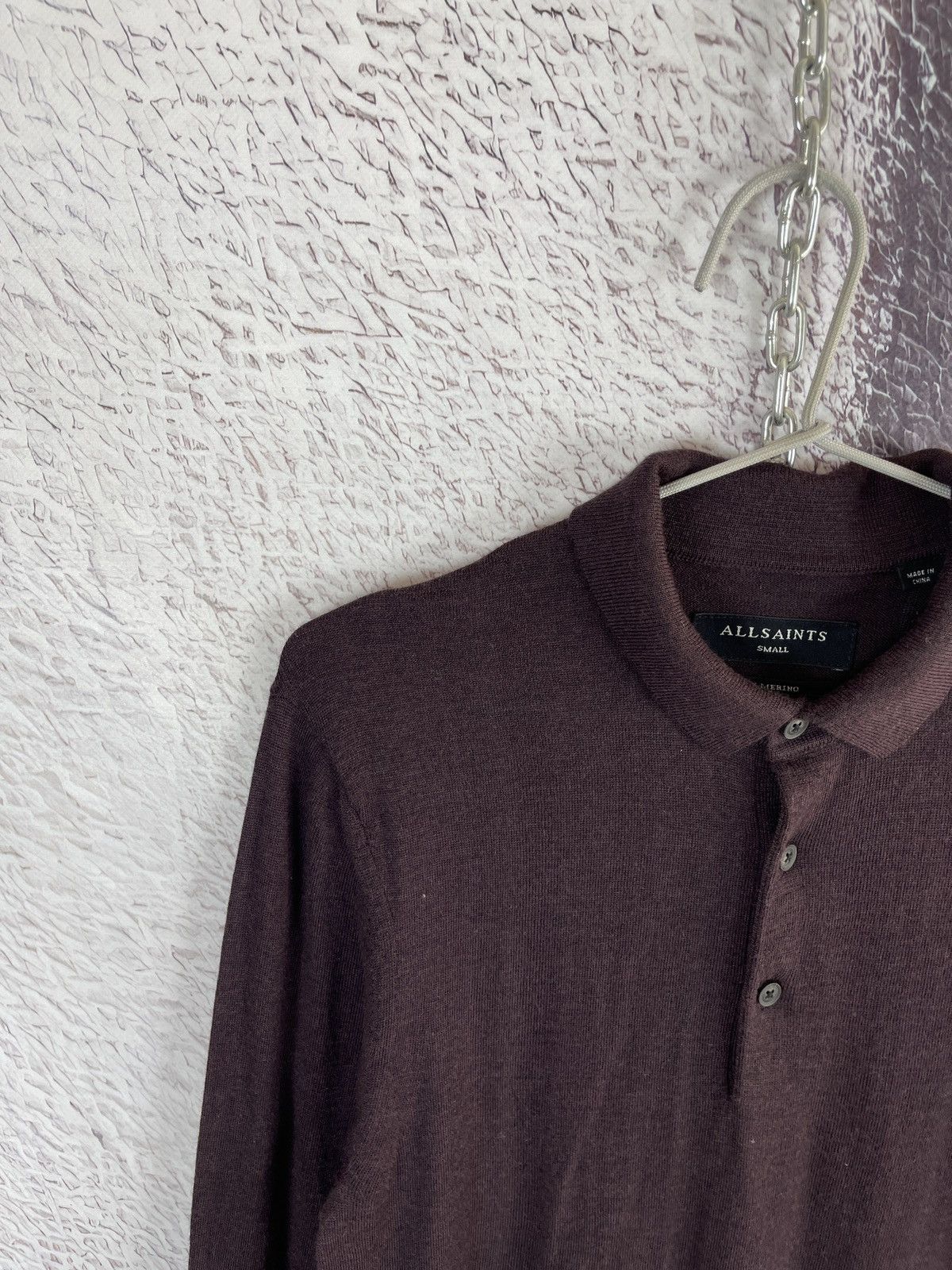 Allsaints Allsaints Mode Merino Long sleeve polo wool sweater Size US S / EU 44-46 / 1 - 7 Thumbnail