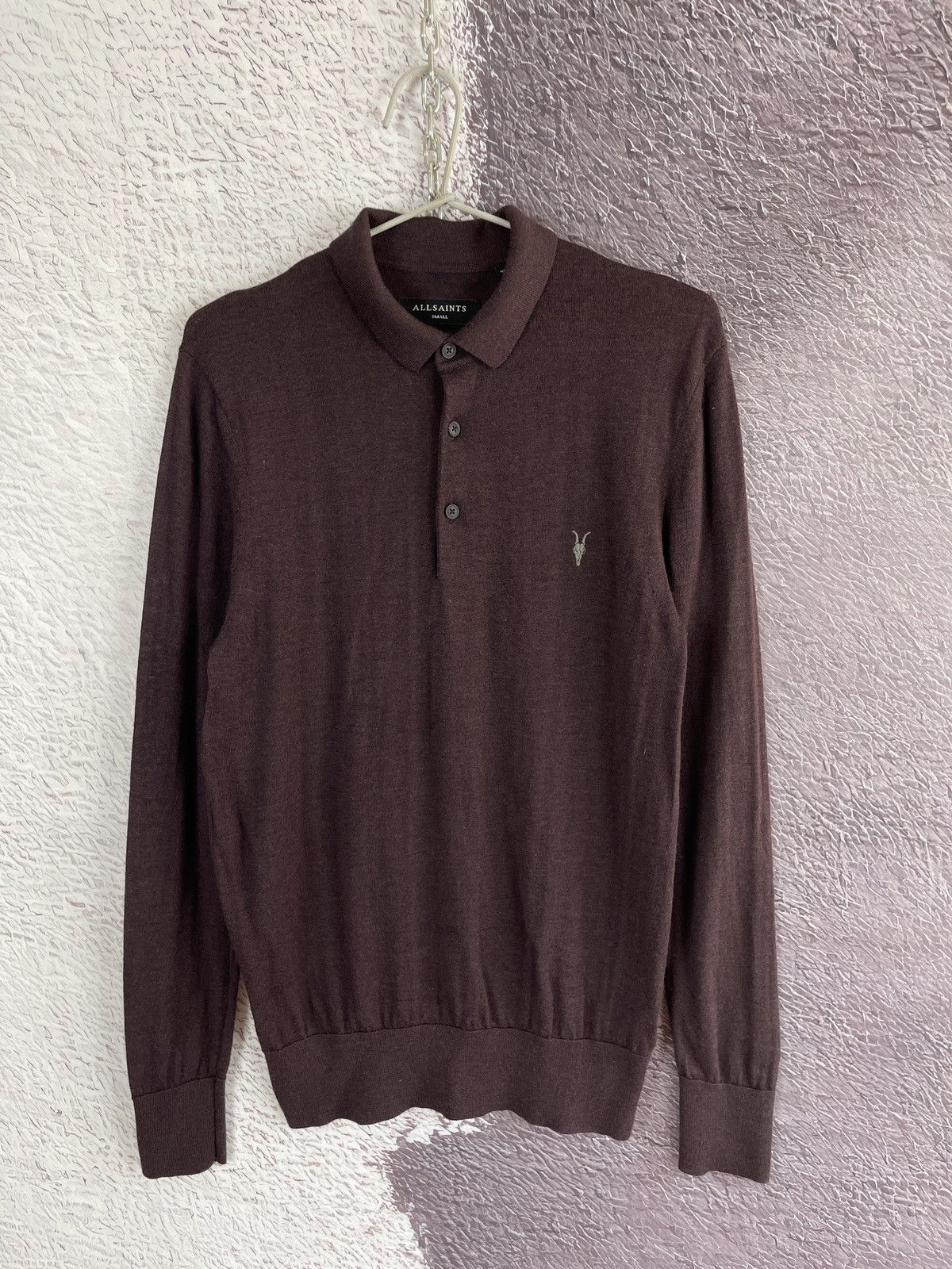 Allsaints Allsaints Mode Merino Long sleeve polo wool sweater Size US S / EU 44-46 / 1 - 6 Thumbnail