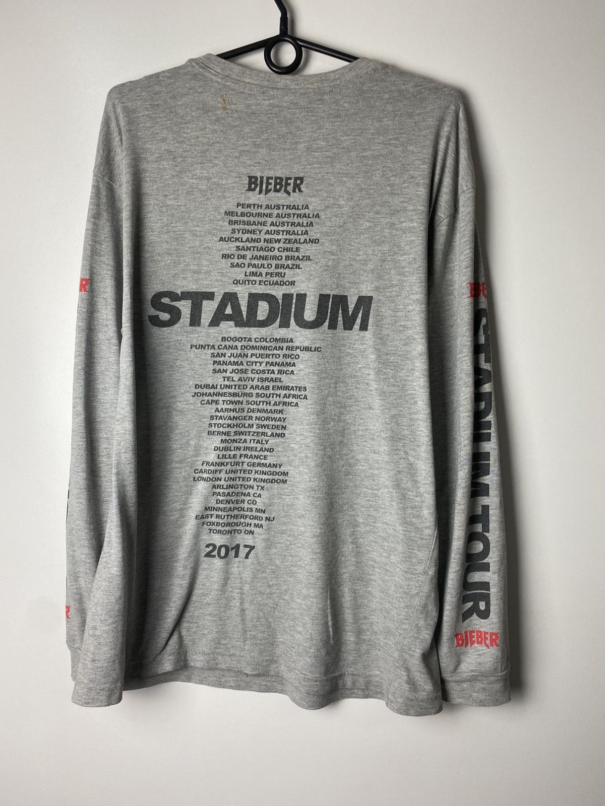 Vintage Justin Bieber vintage long sleeve size L Size US L / EU 52-54 / 3 - 2 Thumbnail