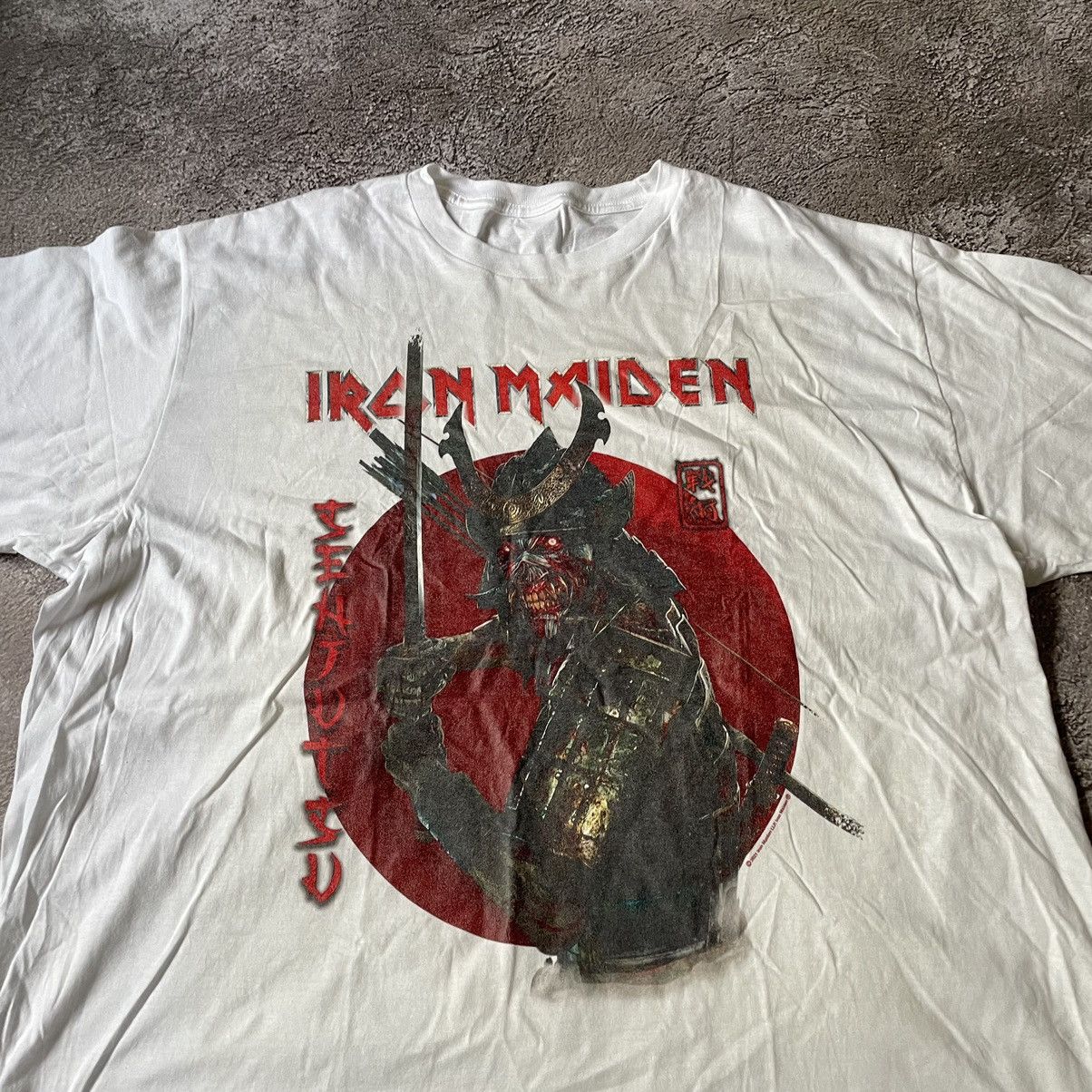 Vintage Vintage Iron Maiden Band Tee Sun Faded Grunge Wide Leg XXL Size US XXL / EU 58 / 5 - 5 Thumbnail