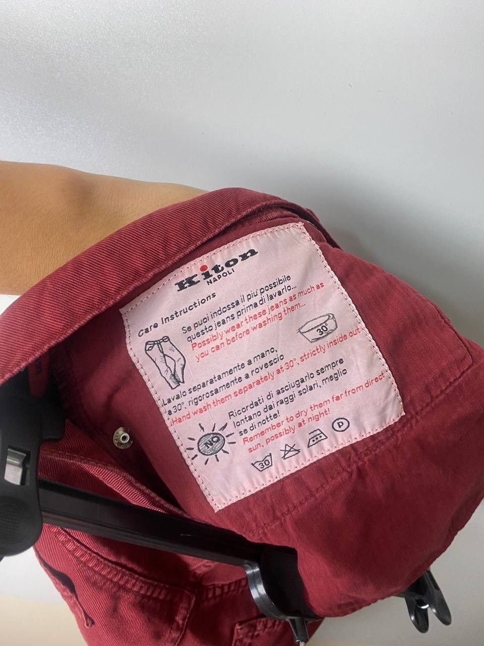 Kiton NWOT Est 1295 $ Kiton Selvedge plum button Fly jeans size 33 Size US 33 - 4 Thumbnail
