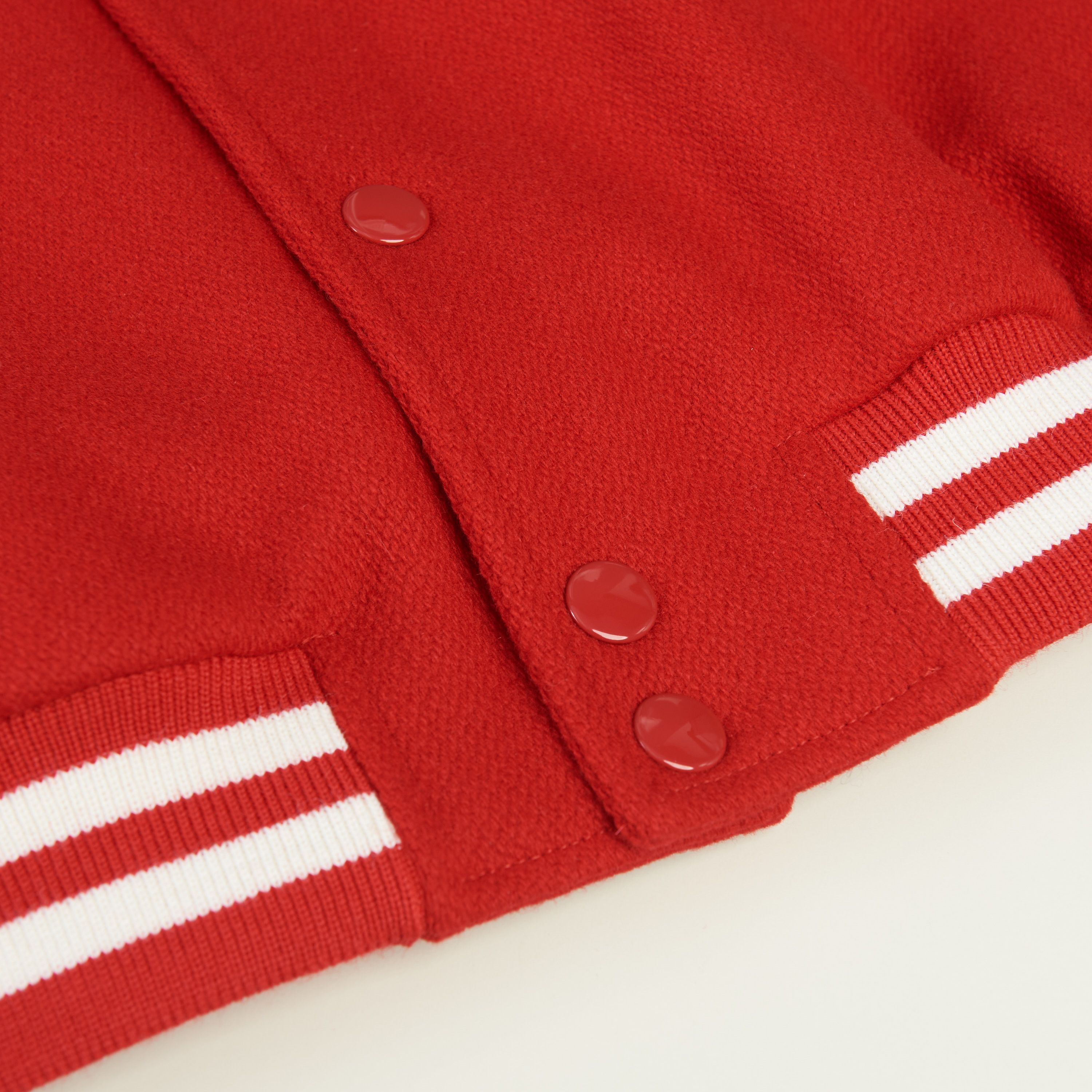 Celine Jackson Teddy Jacket Textured Wool, C Patch, Leather Details Size US M / EU 48-50 / 2 - 15 Thumbnail