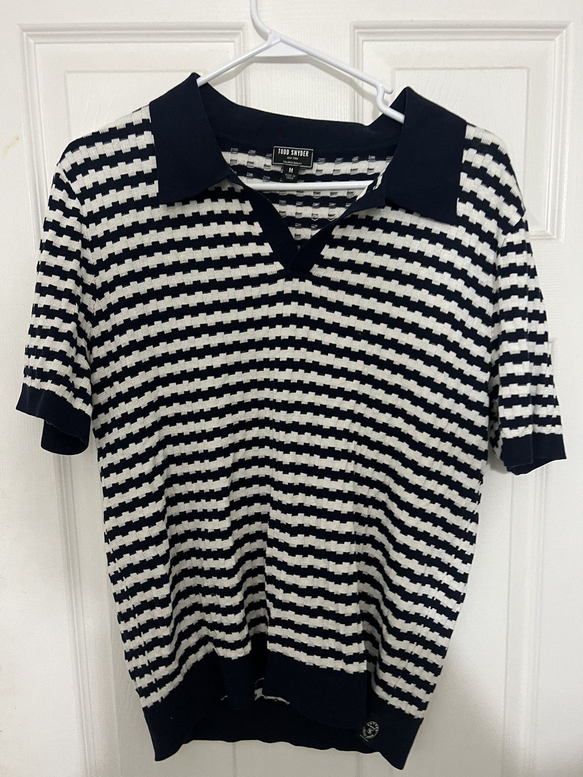 Todd Snyder Zipper stripe Montauk polo | Grailed