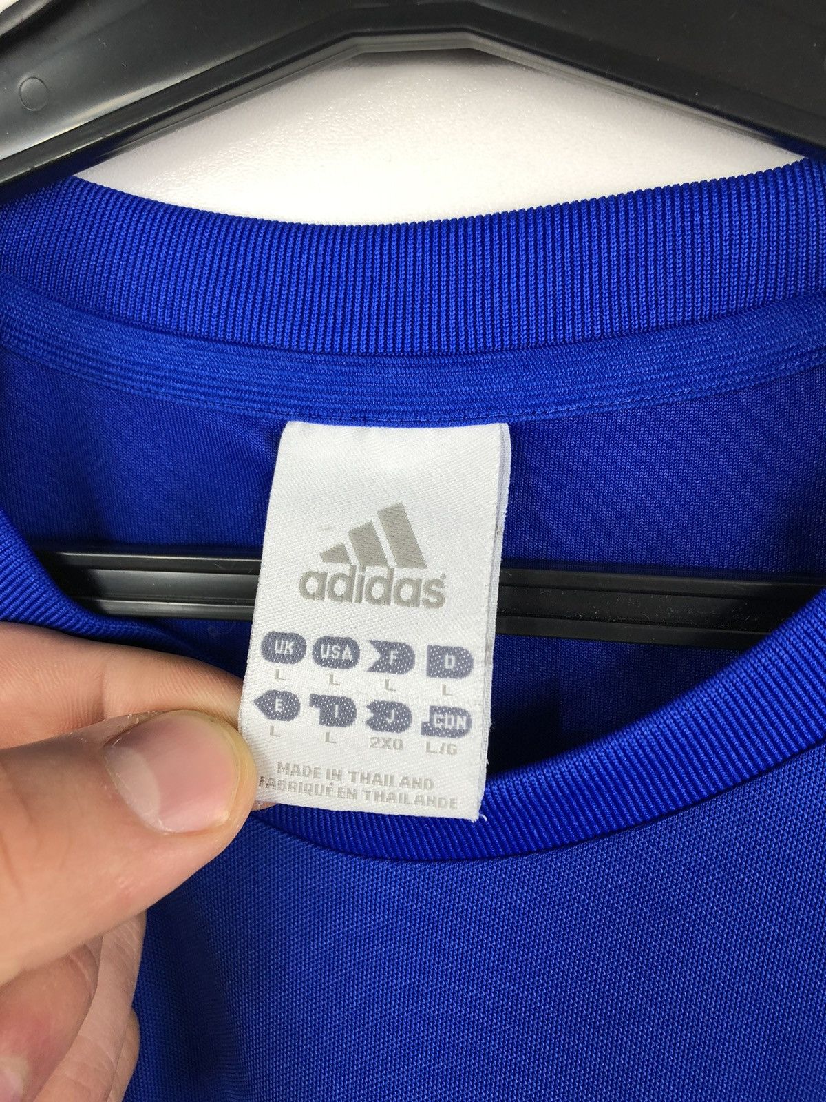 Adidas × Vintage Vintage Adidas Eintracht Glas-Chemie Wirges 2010/2011 Sz L Size US L / EU 52-54 / 3 - 7 Thumbnail