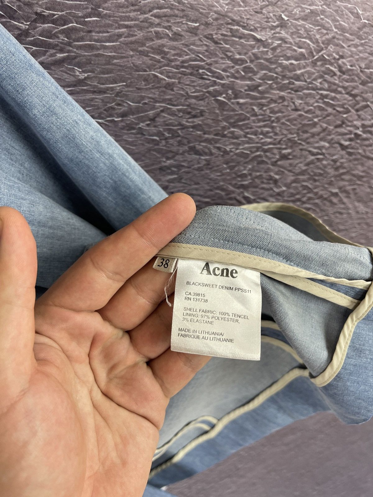 Acne Studios Acne Blacksweet Denim Jacket Blue Tencel Blazer Lightweight Size M / US 6-8 / IT 42-44 - 11 Thumbnail