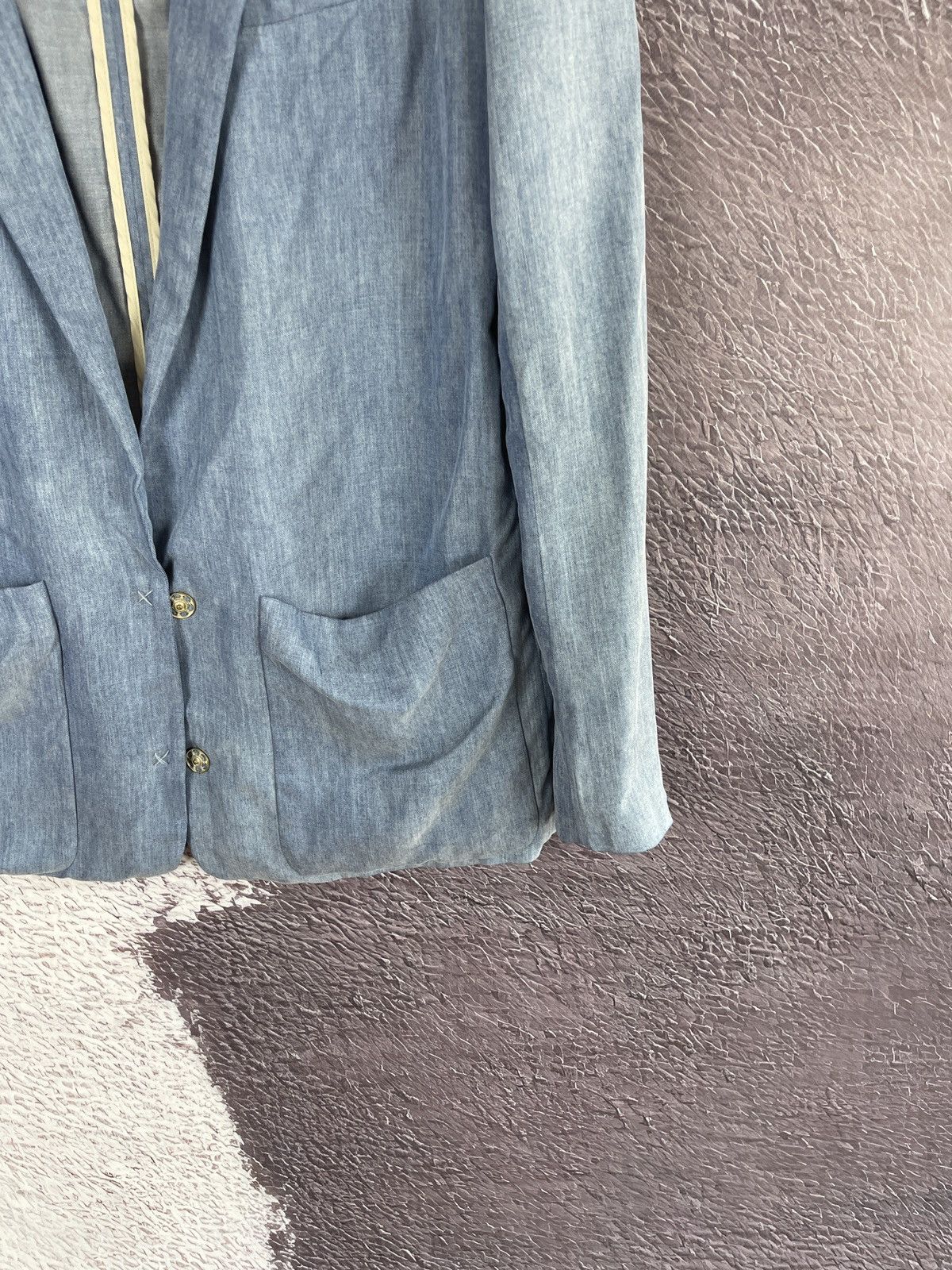 Acne Studios Acne Blacksweet Denim Jacket Blue Tencel Blazer Lightweight Size M / US 6-8 / IT 42-44 - 6 Thumbnail