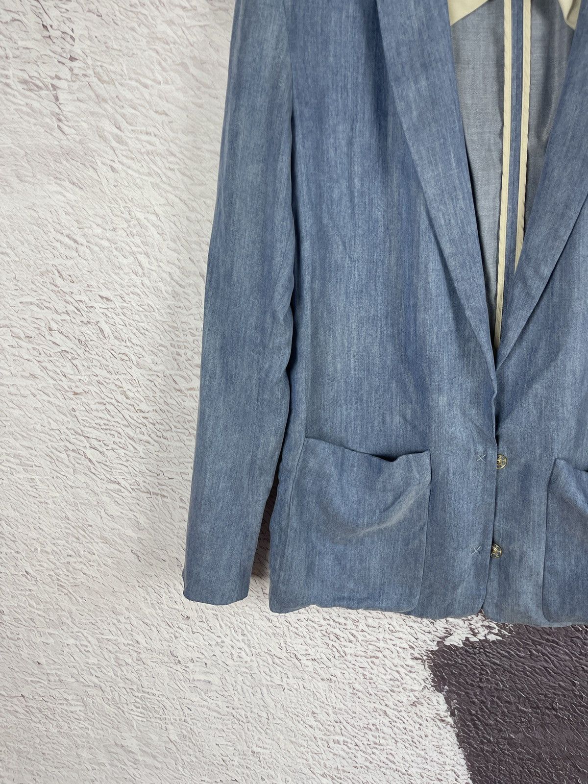 Acne Studios Acne Blacksweet Denim Jacket Blue Tencel Blazer Lightweight Size M / US 6-8 / IT 42-44 - 9 Thumbnail