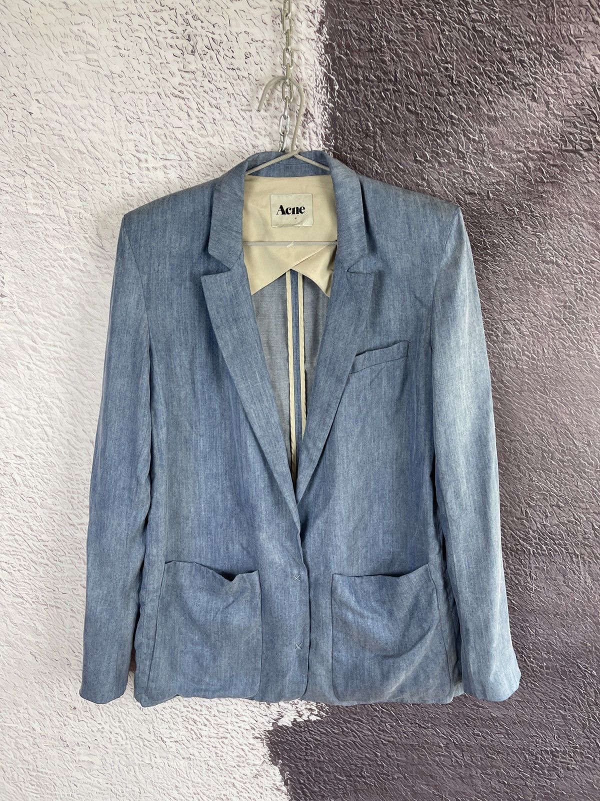 Acne Studios Acne Blacksweet Denim Jacket Blue Tencel Blazer Lightweight Size M / US 6-8 / IT 42-44 - 1 Thumbnail