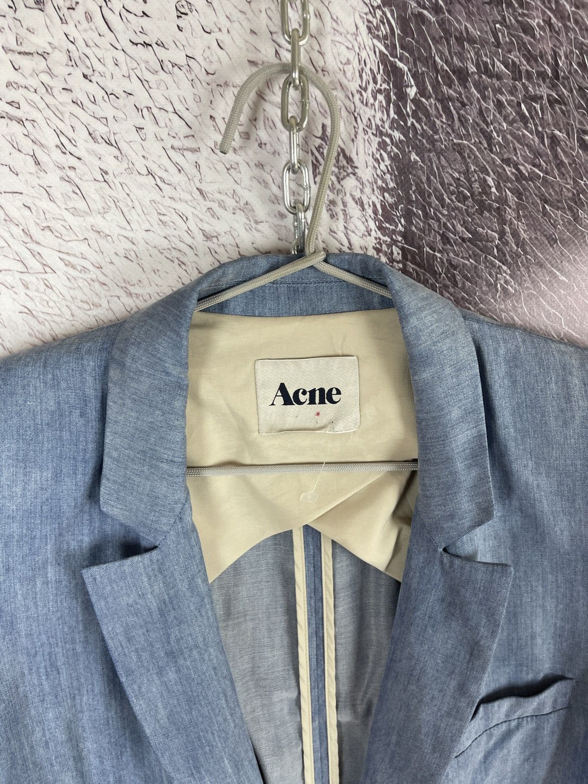 Acne Studios Acne Blacksweet Denim Jacket Blue Tencel Blazer Lightweight Size M / US 6-8 / IT 42-44 - 8 Thumbnail