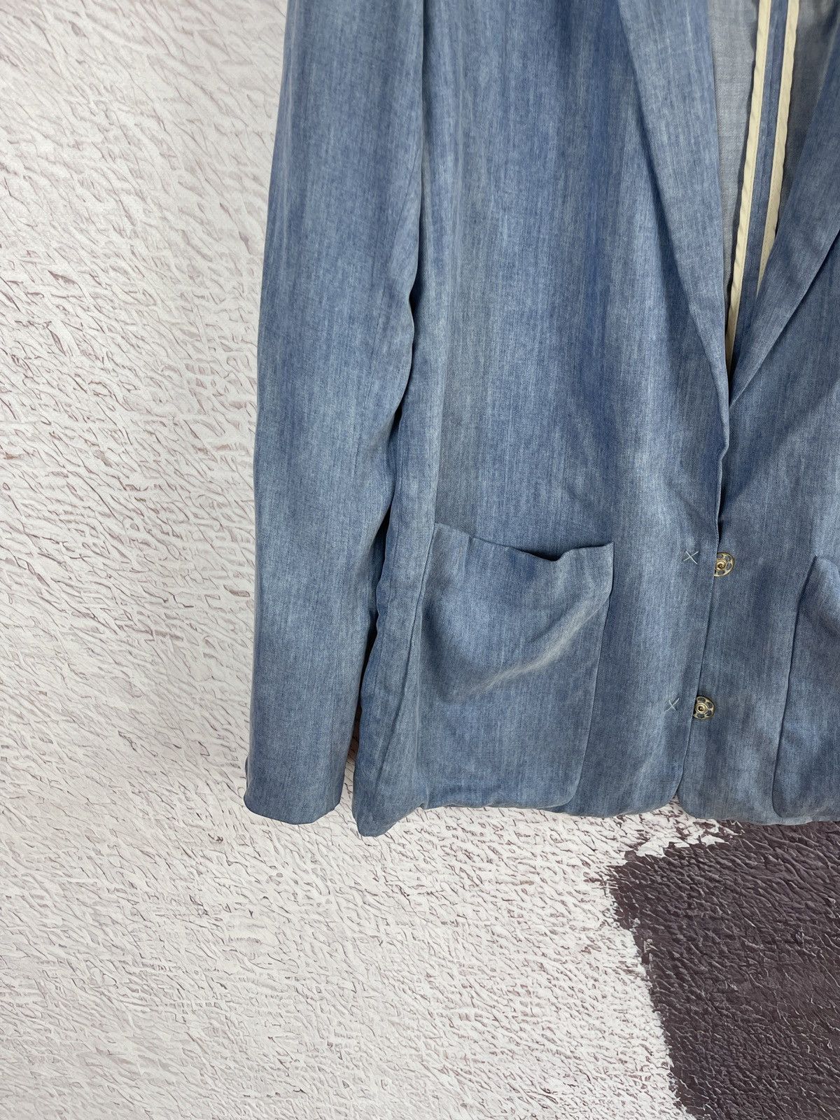 Acne Studios Acne Blacksweet Denim Jacket Blue Tencel Blazer Lightweight Size M / US 6-8 / IT 42-44 - 5 Thumbnail