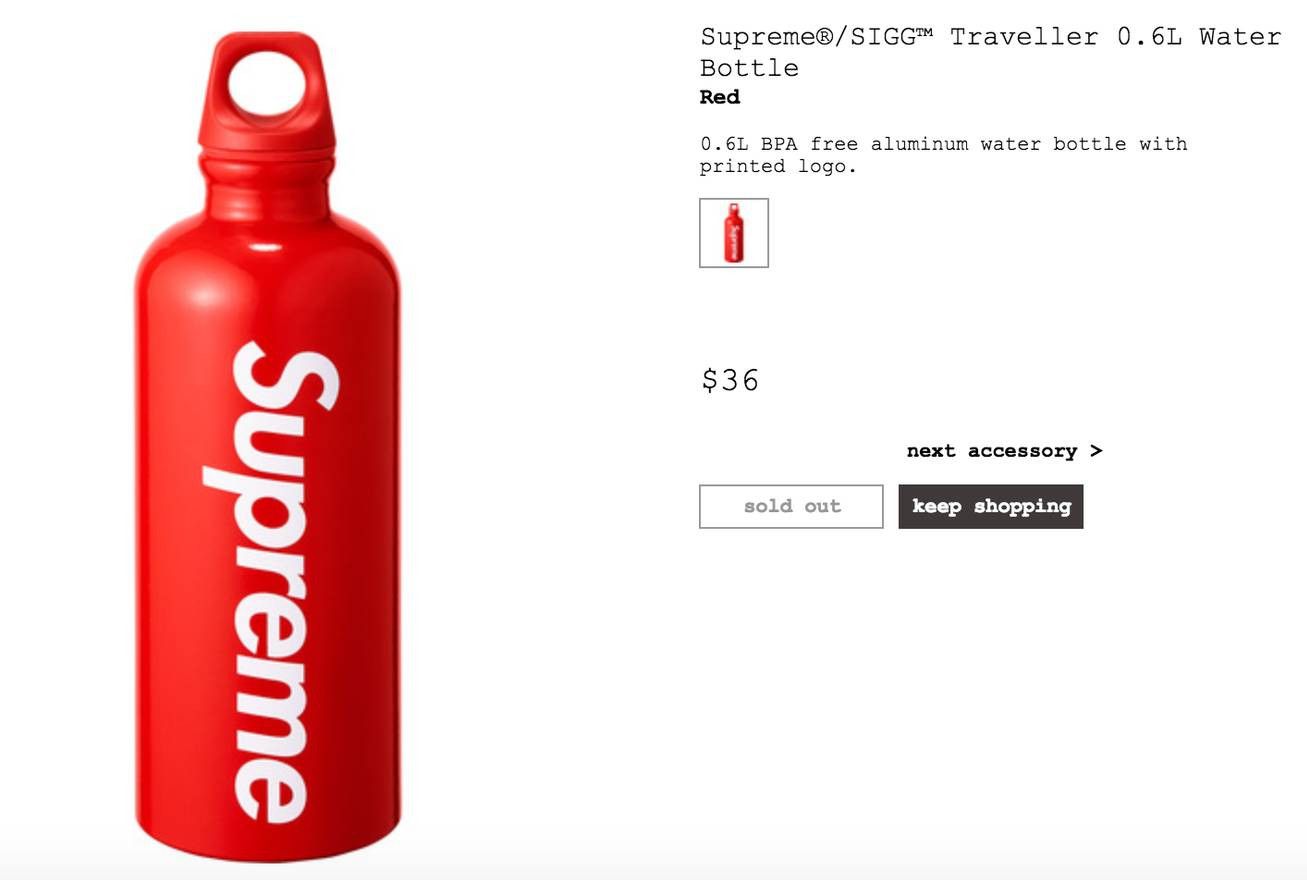 Supreme Supreme®/SIGG™ Traveller 0.6L Water Bottle | Grailed