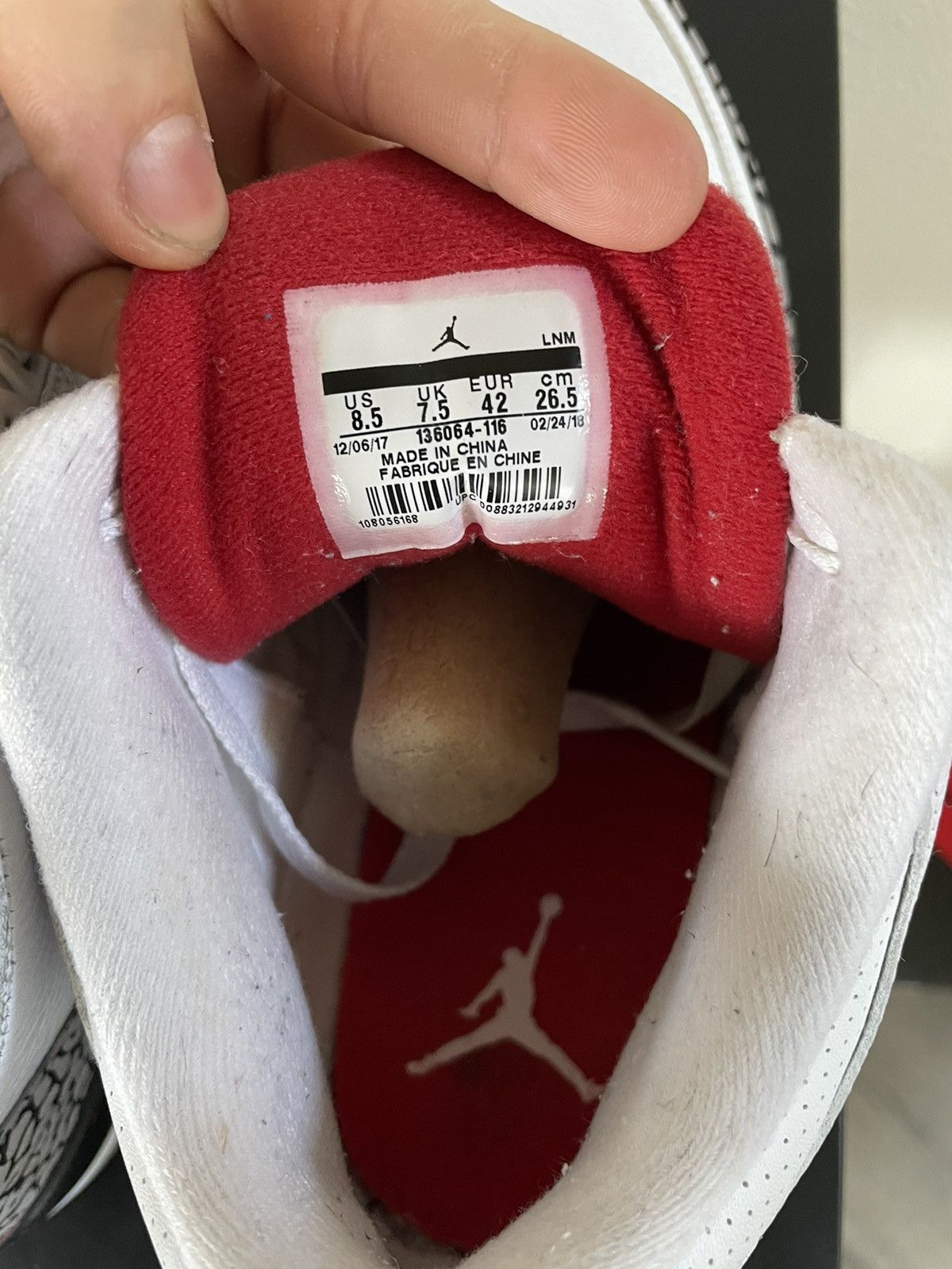 Jordan Brand × Nike Custom Air Jordan 3 Hall of Fame Size 8.5 Size US 8.5 / EU 41-42 - 4 Thumbnail