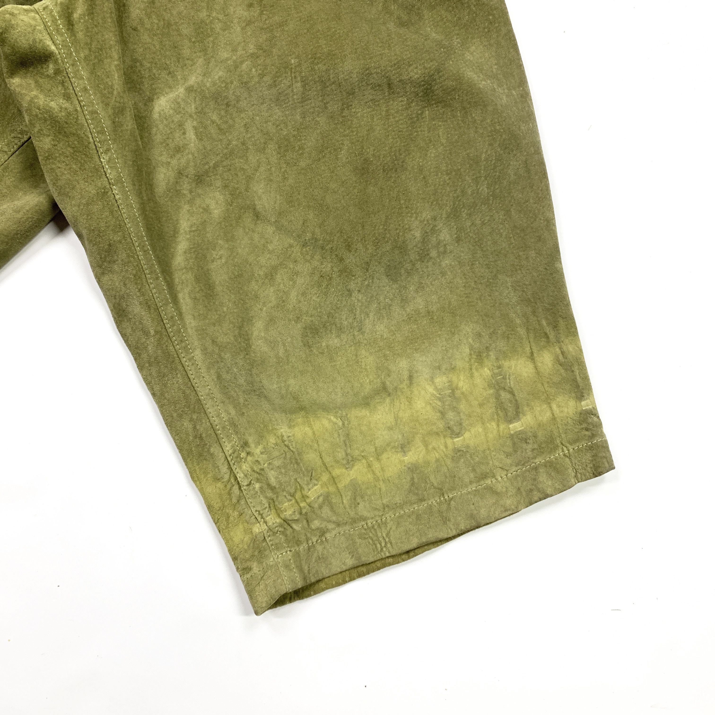 Comme des Garcons 90s Oversized Leather / Suede Easy Shorts Size US 32 / EU 48 - 3 Thumbnail