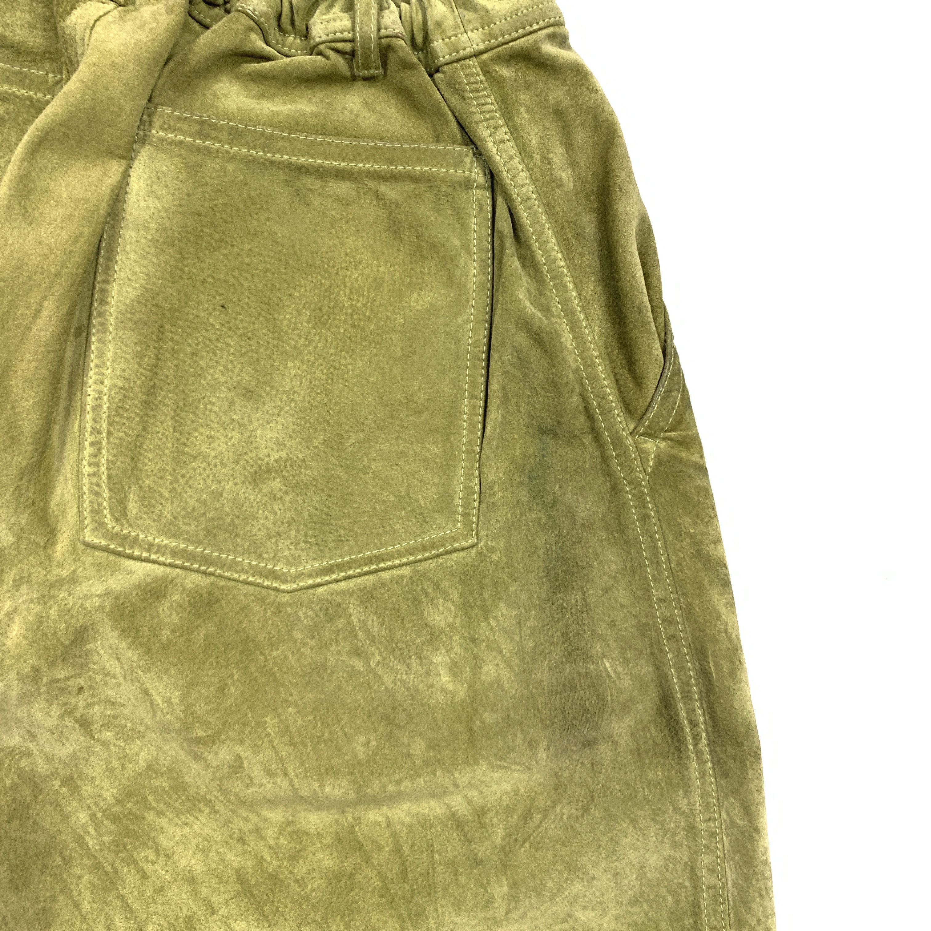 Comme des Garcons 90s Oversized Leather / Suede Easy Shorts Size US 32 / EU 48 - 5 Thumbnail