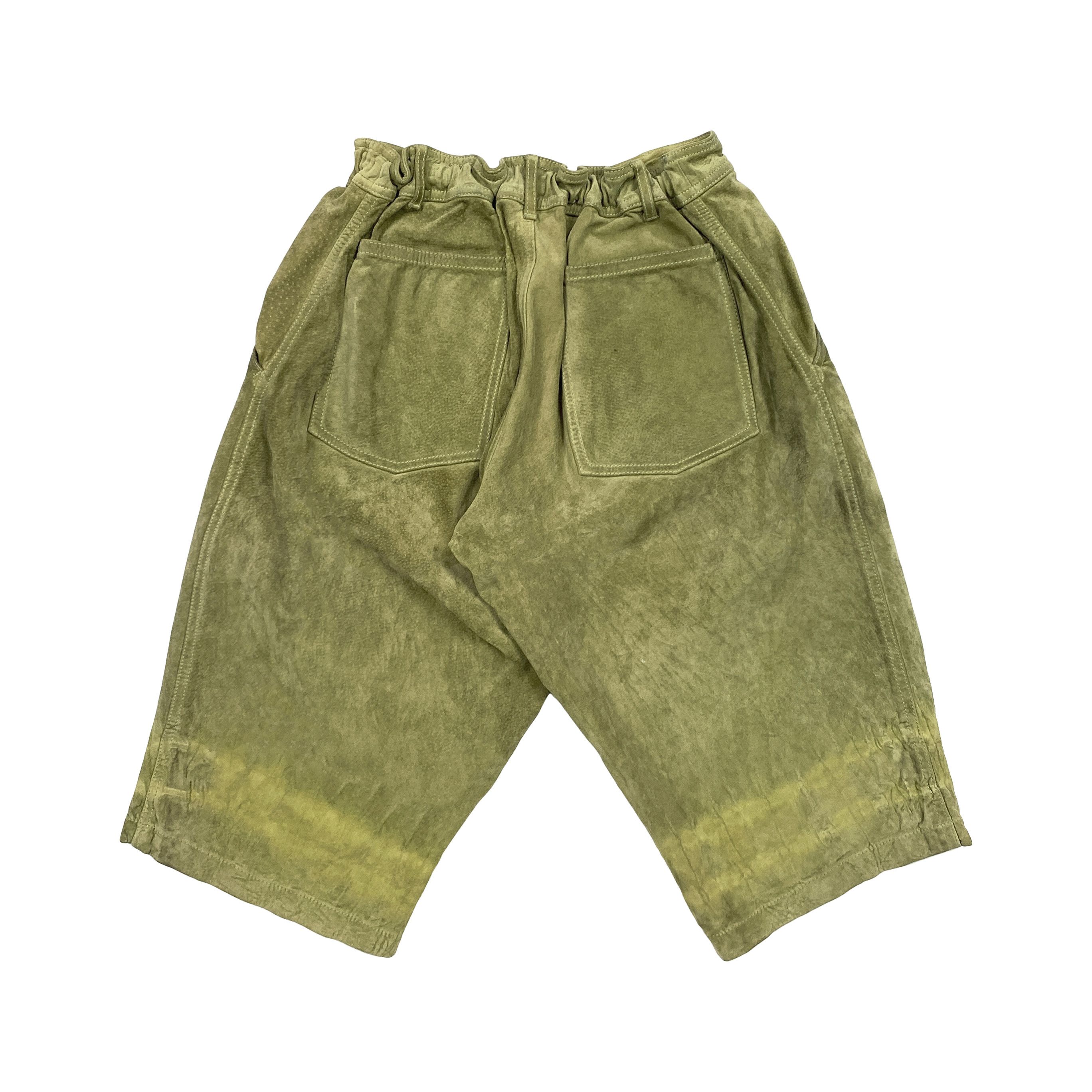 Comme des Garcons 90s Oversized Leather / Suede Easy Shorts Size US 32 / EU 48 - 2 Thumbnail