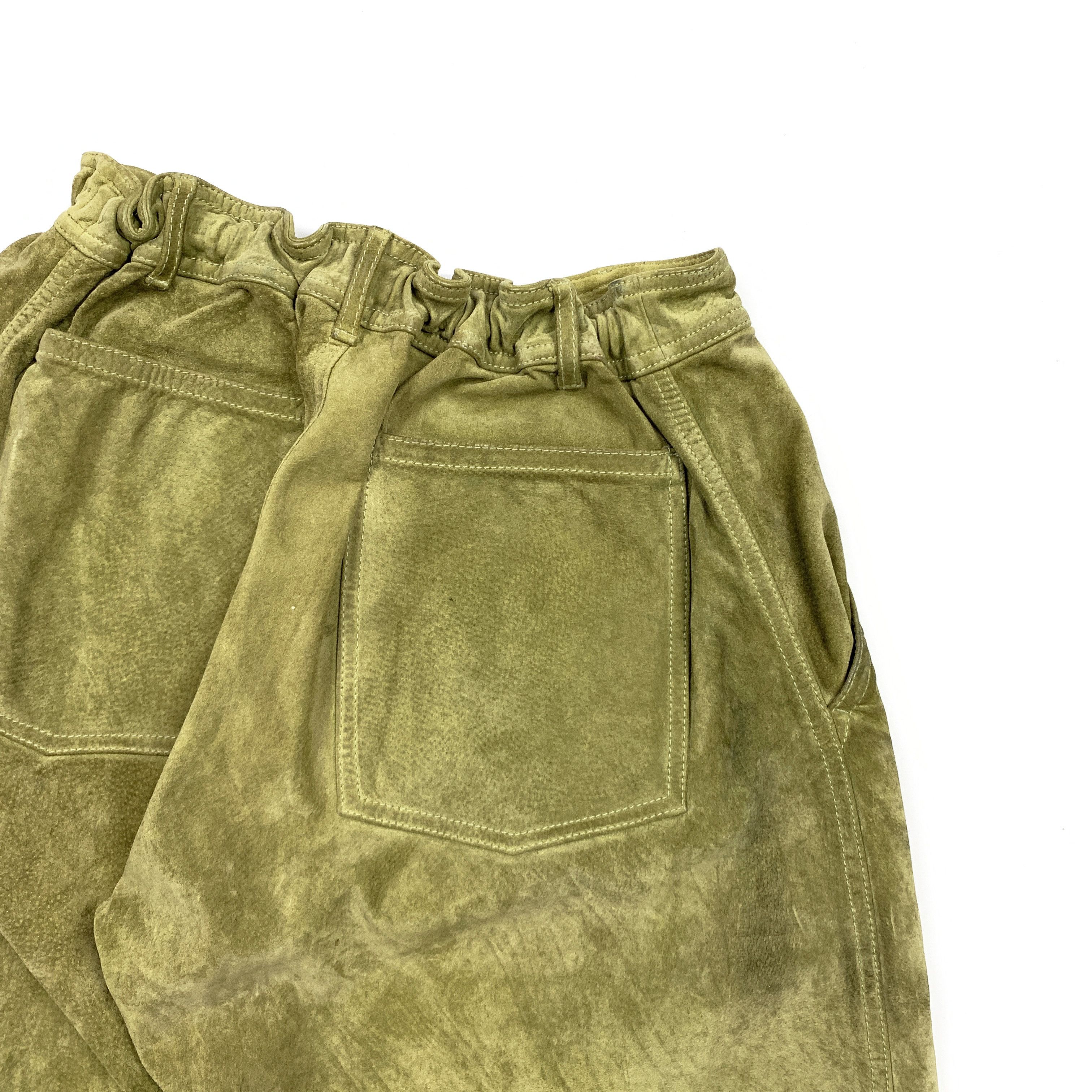 Comme des Garcons 90s Oversized Leather / Suede Easy Shorts Size US 32 / EU 48 - 4 Thumbnail