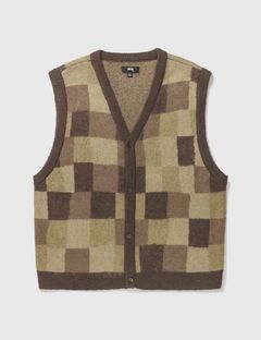 Stussy Check Vest | Grailed