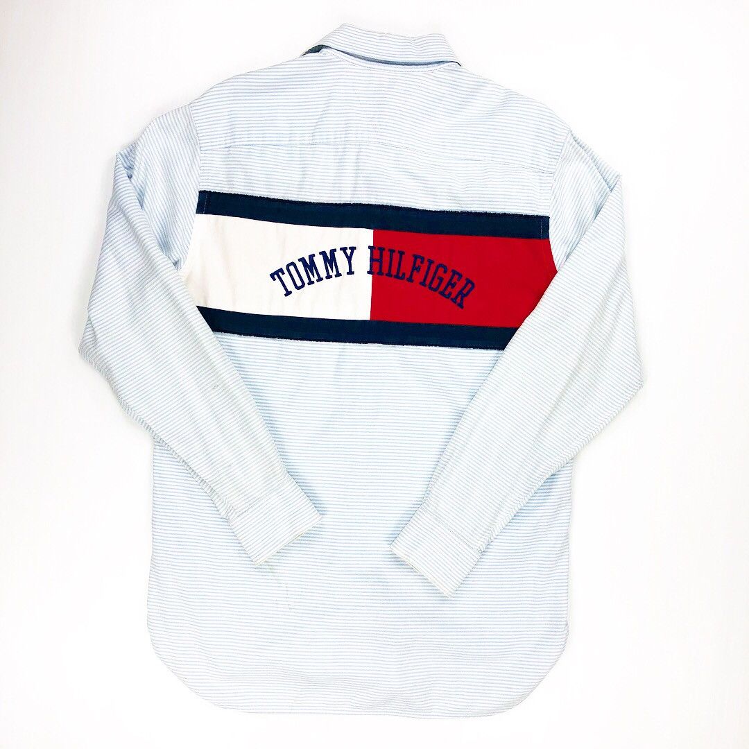 Tommy Hilfiger Tommy Hilfiger Big Flag Long Sleeve Dress Shirt Size US S / EU 44-46 / 1 - 1 Thumbnail