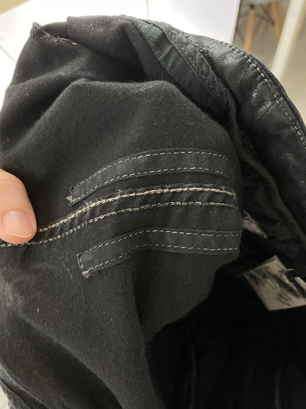 Rick Owens Drkshdw SS15 ‘Faun’ Black Scrub Aircuts Size US 33 - 13 Thumbnail