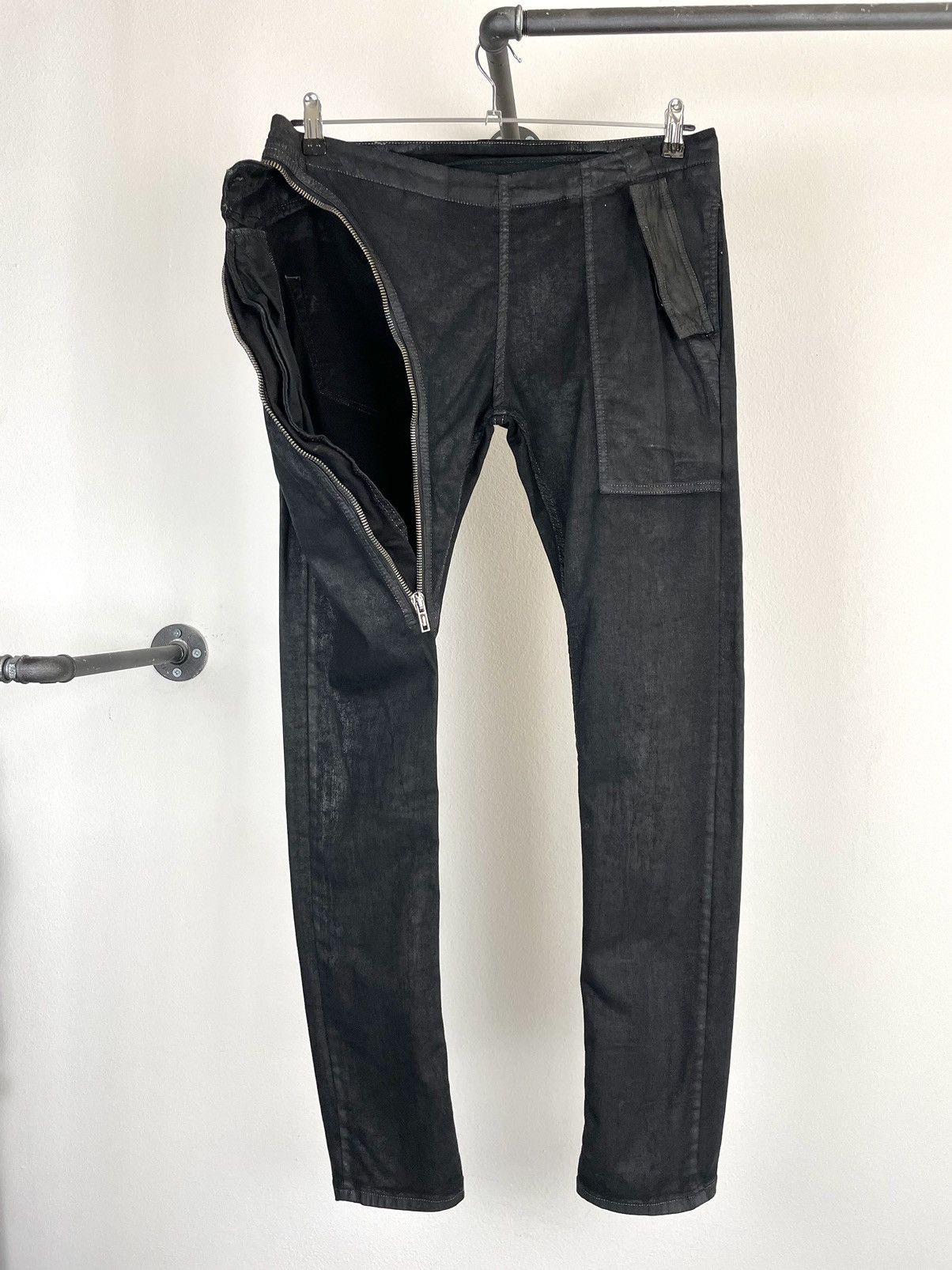 Rick Owens Drkshdw SS15 ‘Faun’ Black Scrub Aircuts Size US 33 - 6 Thumbnail