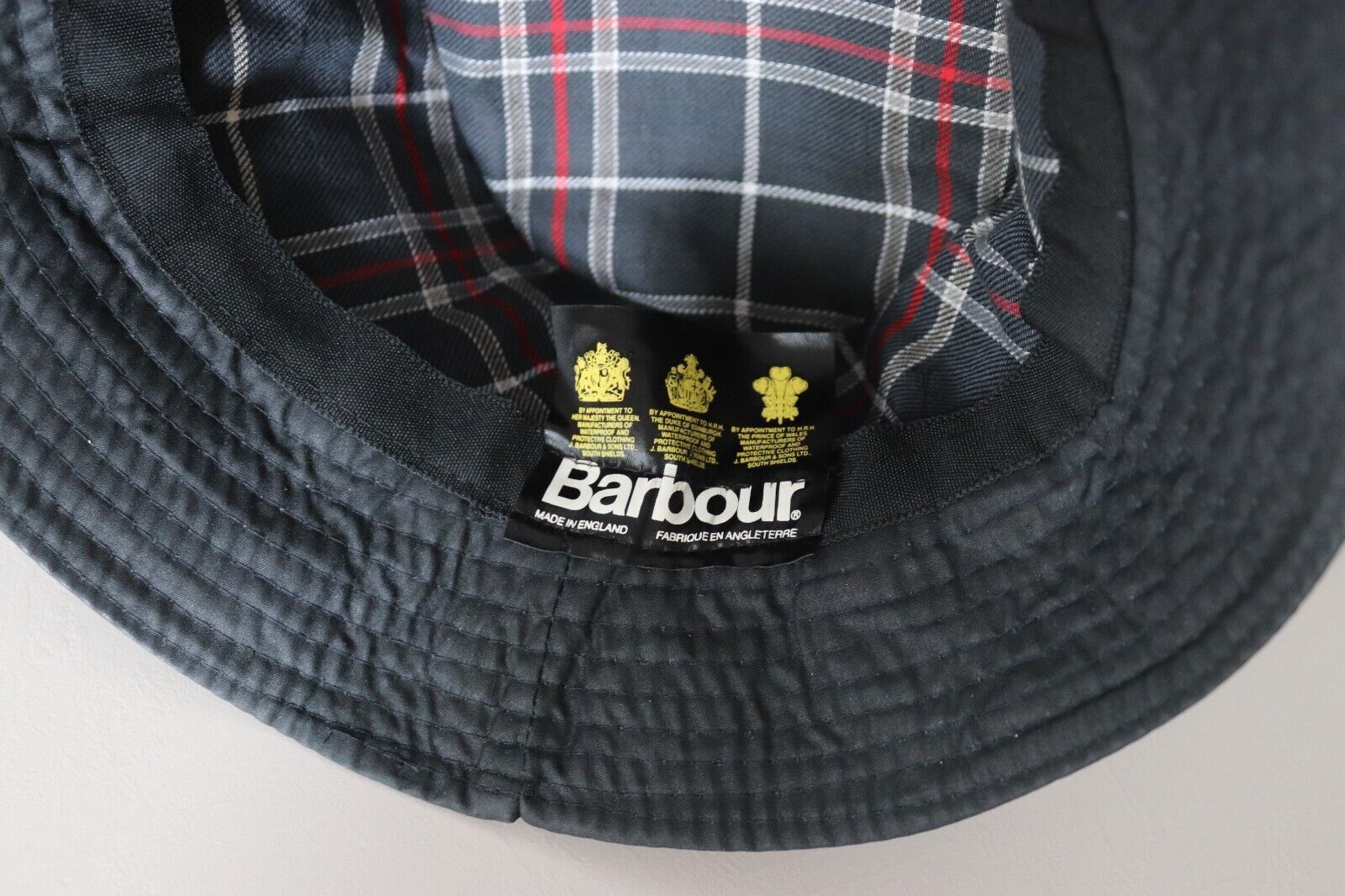 Barbour BARBOUR Vintage A 108 Sport Bucket Hat Waxed Cotton Navy Wax ...