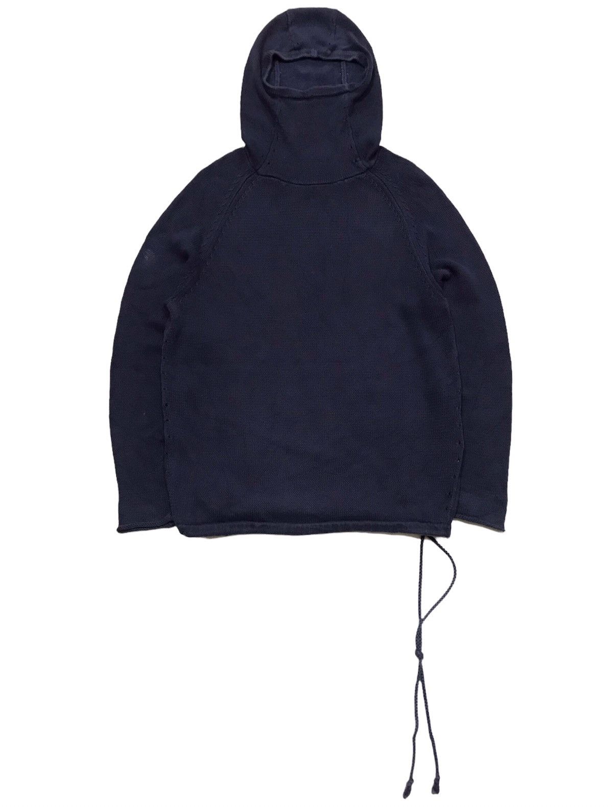 image of Nonnative Ss16 Cowboy Hooded Yarn Knit in Indigo, Men's (Size Small)