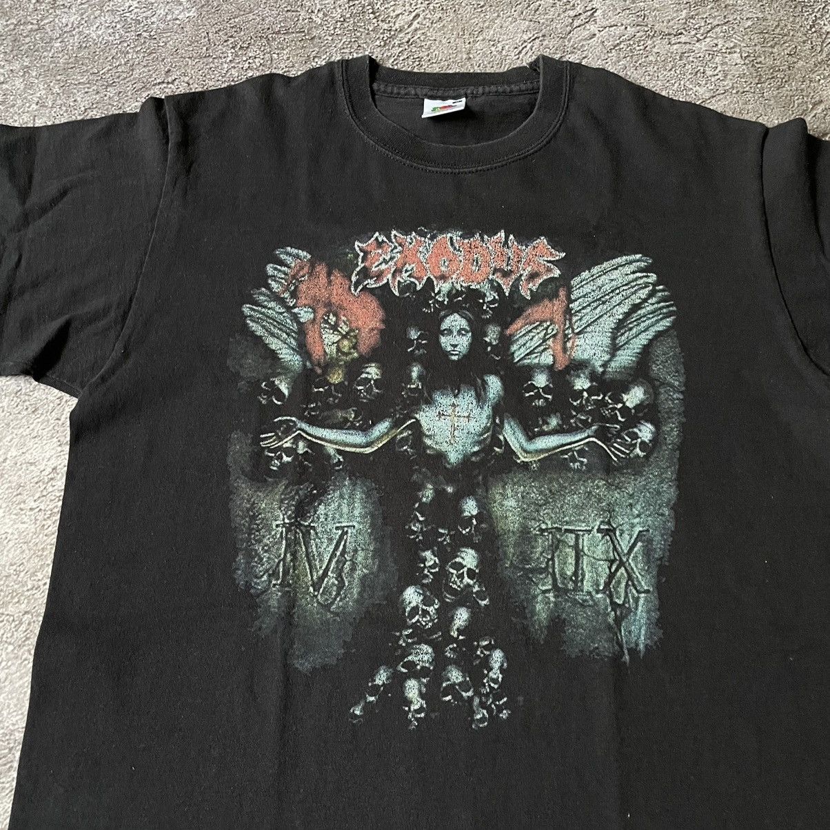Band Tees Vintage Y2K EXODUS ABSTRACT ANGEL VAMP DEVIL M Size US M / EU 48-50 / 2 - 5 Thumbnail