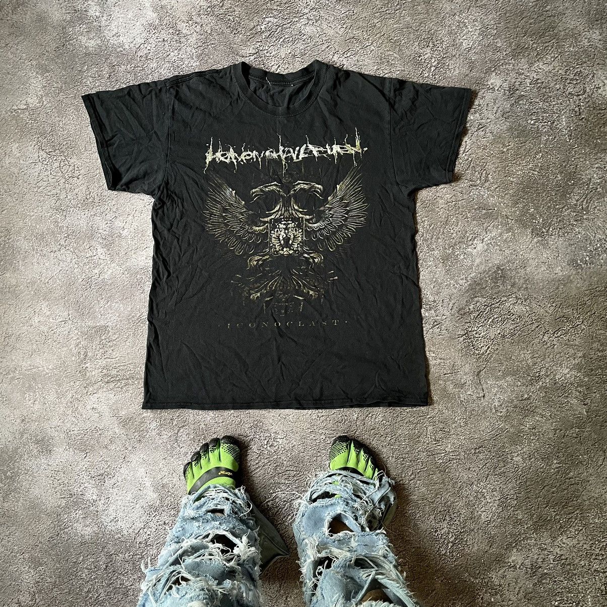 Vintage Vintage Y2K Goth Horror Graphic Tee Faded Black Archive XL Size US XL / EU 56 / 4 - 1 Thumbnail