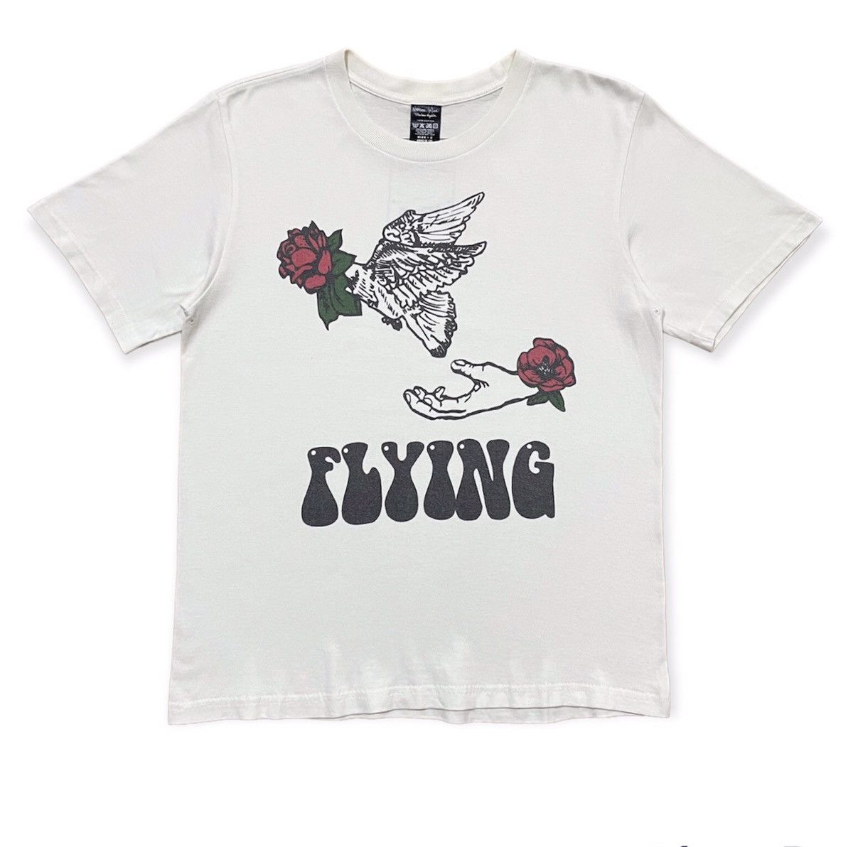 image of 08Ss X Romp “Birds “ Tee in White, Men's (Size Medium)