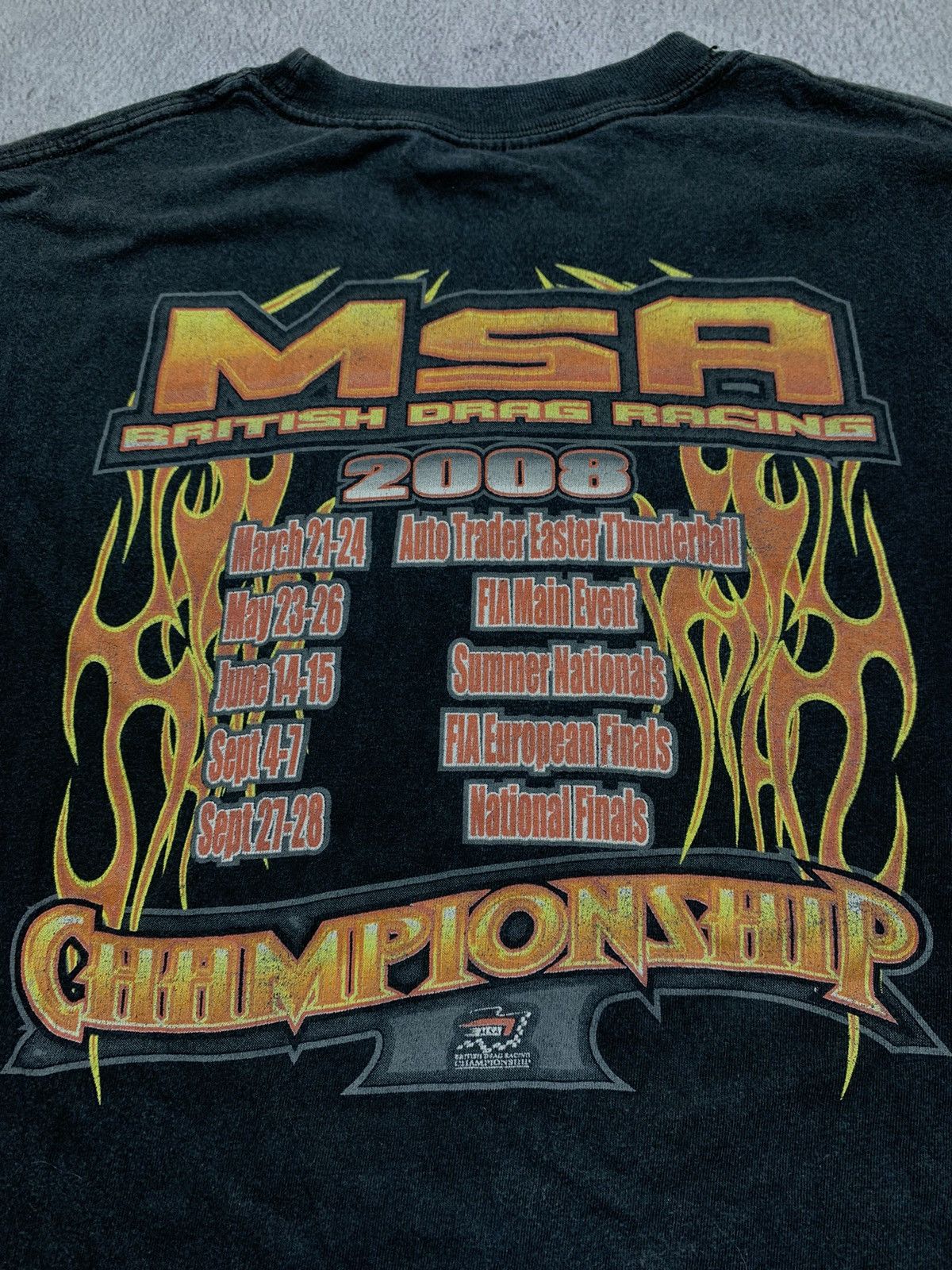 Band Tees × Vintage Vintage Y2K MSA British Drag Racing t-shirt band tee size XL Size US XL / EU 56 / 4 - 4 Thumbnail