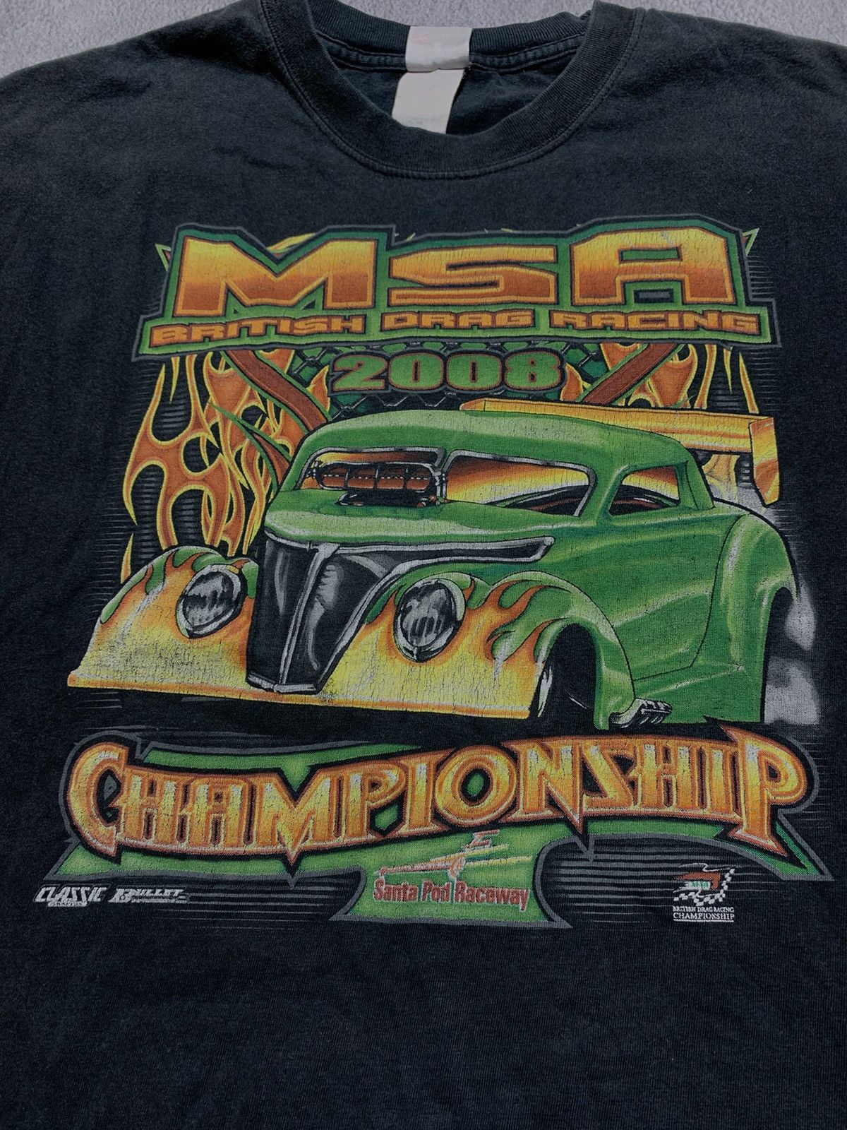 Band Tees × Vintage Vintage Y2K MSA British Drag Racing t-shirt band tee size XL Size US XL / EU 56 / 4 - 2 Thumbnail