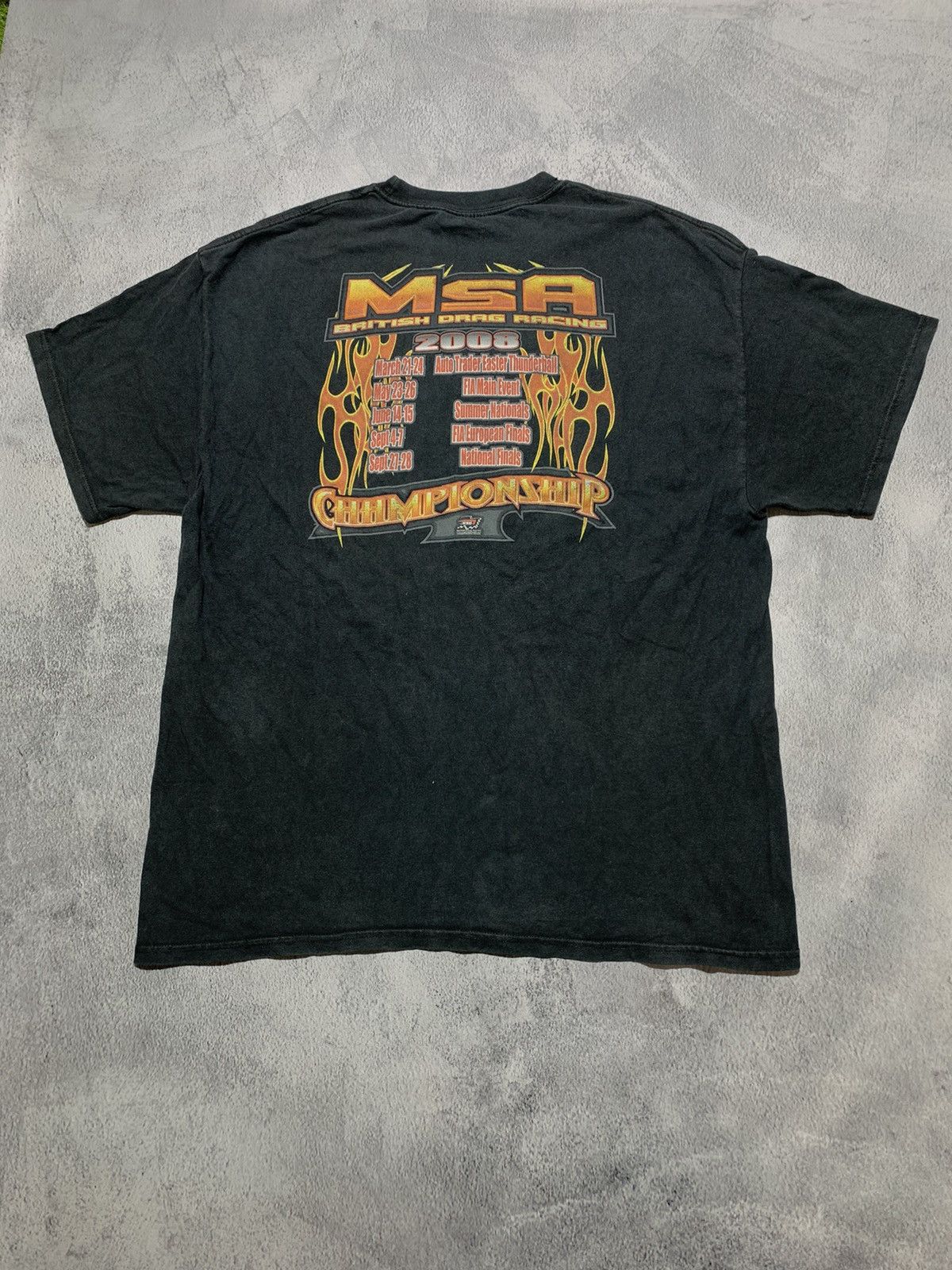 Band Tees × Vintage Vintage Y2K MSA British Drag Racing t-shirt band tee size XL Size US XL / EU 56 / 4 - 3 Thumbnail