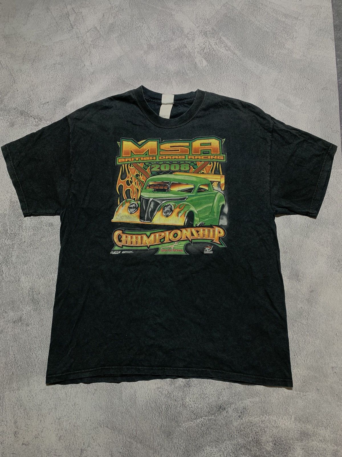 Band Tees × Vintage Vintage Y2K MSA British Drag Racing t-shirt band tee size XL Size US XL / EU 56 / 4 - 1 Thumbnail