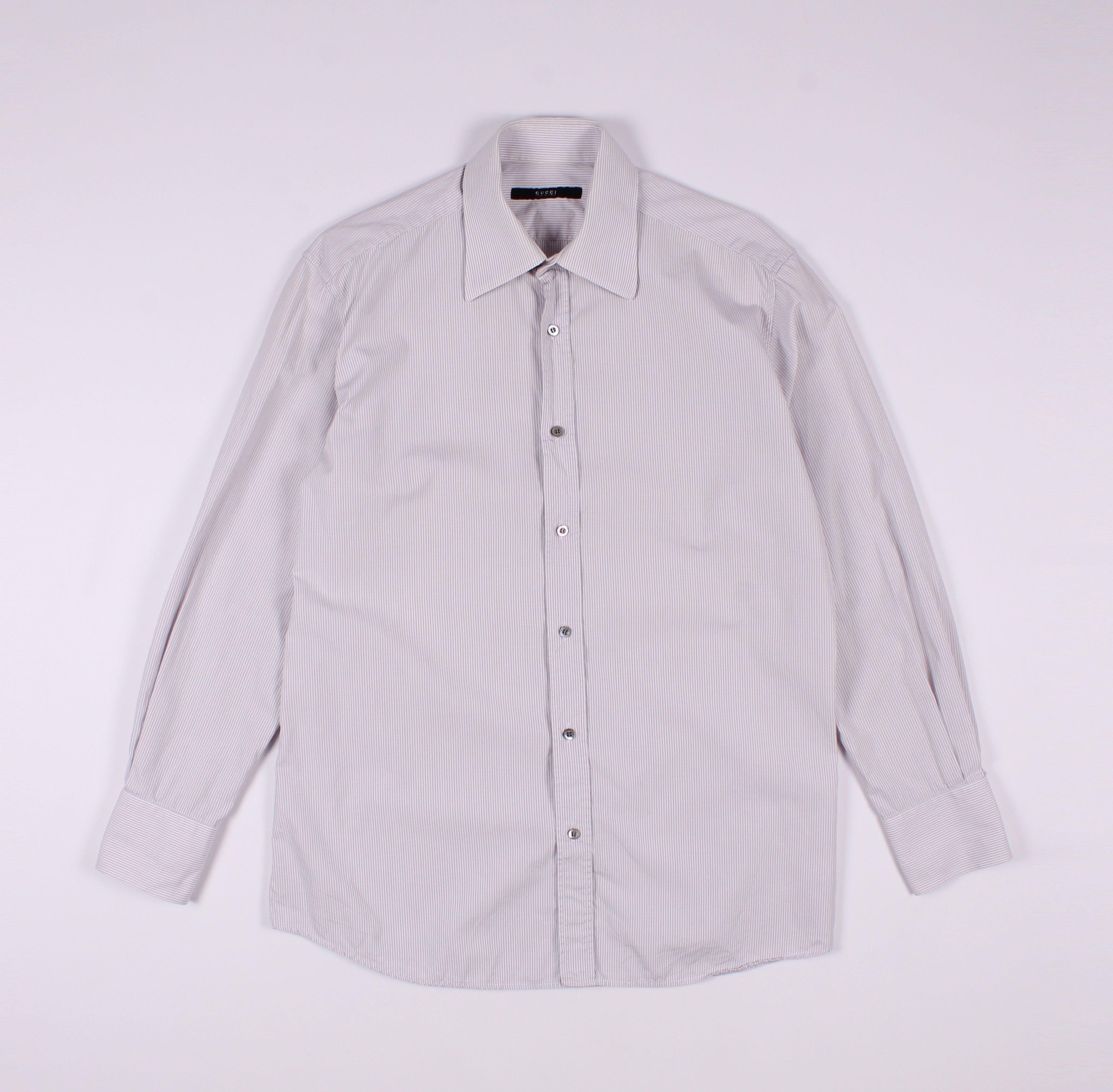 Gucci Vintage Gucci Tom Ford Era Striped Buttons Up Shirt Size US M / EU 48-50 / 2 - 1 Thumbnail