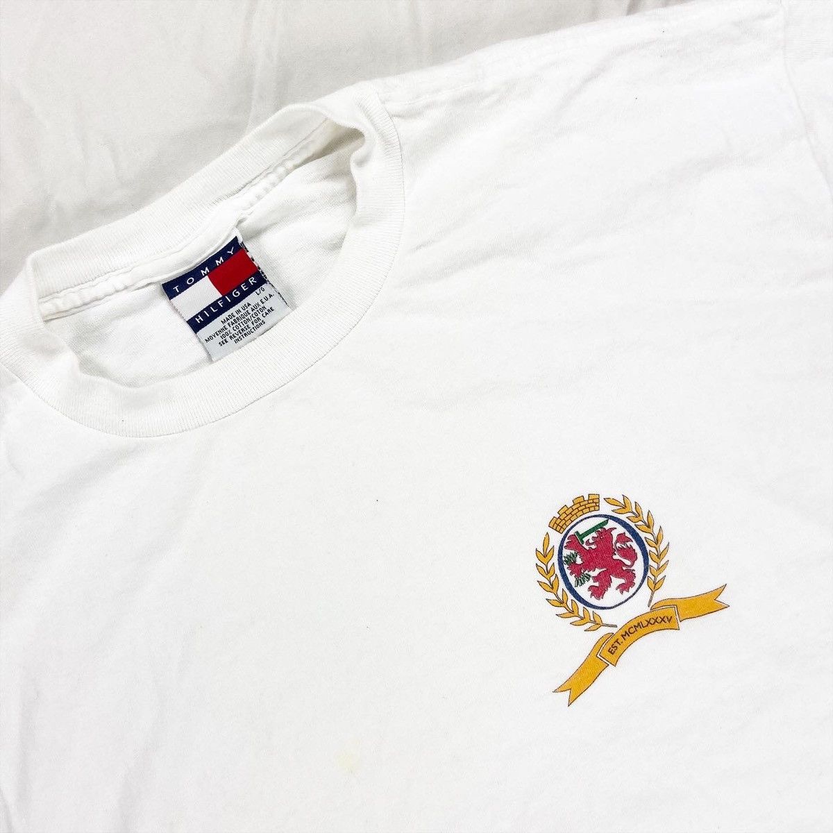 Tommy Hilfiger Tommy Hilfiger Big Flag Vintage 90s Tee Shirt Size US L / EU 52-54 / 3 - 2 Thumbnail
