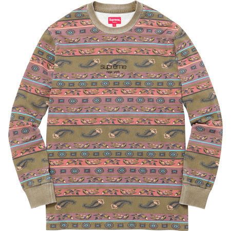 Supreme Paisley Stripe L/S Top Mサイズ Supreme Multi Stripe L S Top | Grailed