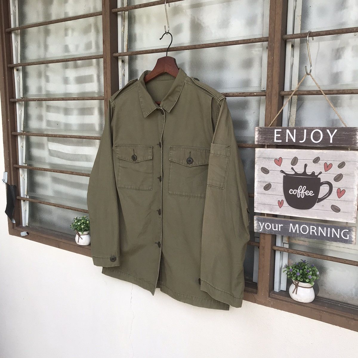 General Research × URBAN RESEARCH DOORS Japan Urban Research military wtaps inspired oxford jacket Size US M / EU 48-50 / 2 - 3 Thumbnail