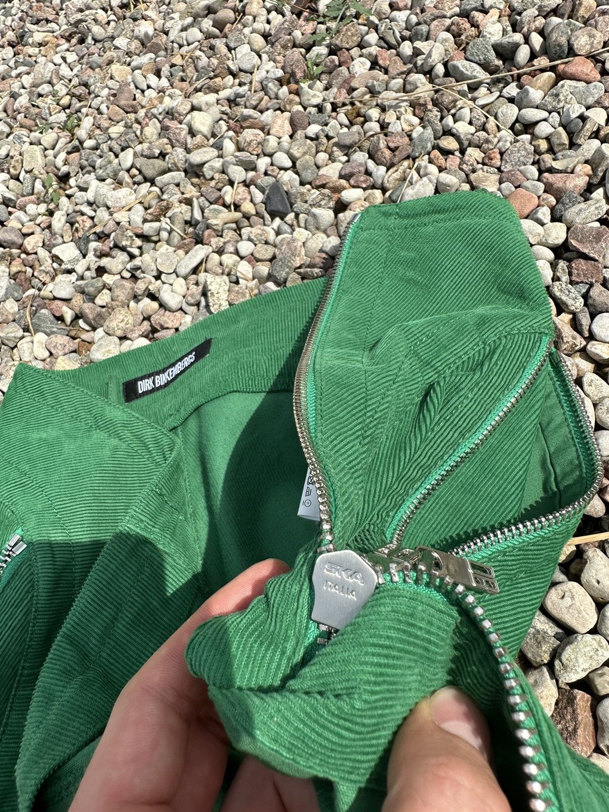 Dirk Bikkembergs Dirk Bikkembergs Corduroy Green Pants Size 28" / US 6 / IT 42 - 14 Thumbnail