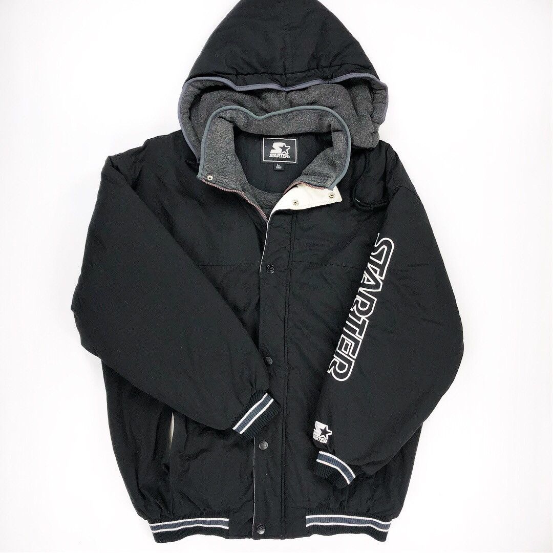 Starter Starter Black Vintage Jacket Coat Size US L / EU 52-54 / 3 - 1 Thumbnail